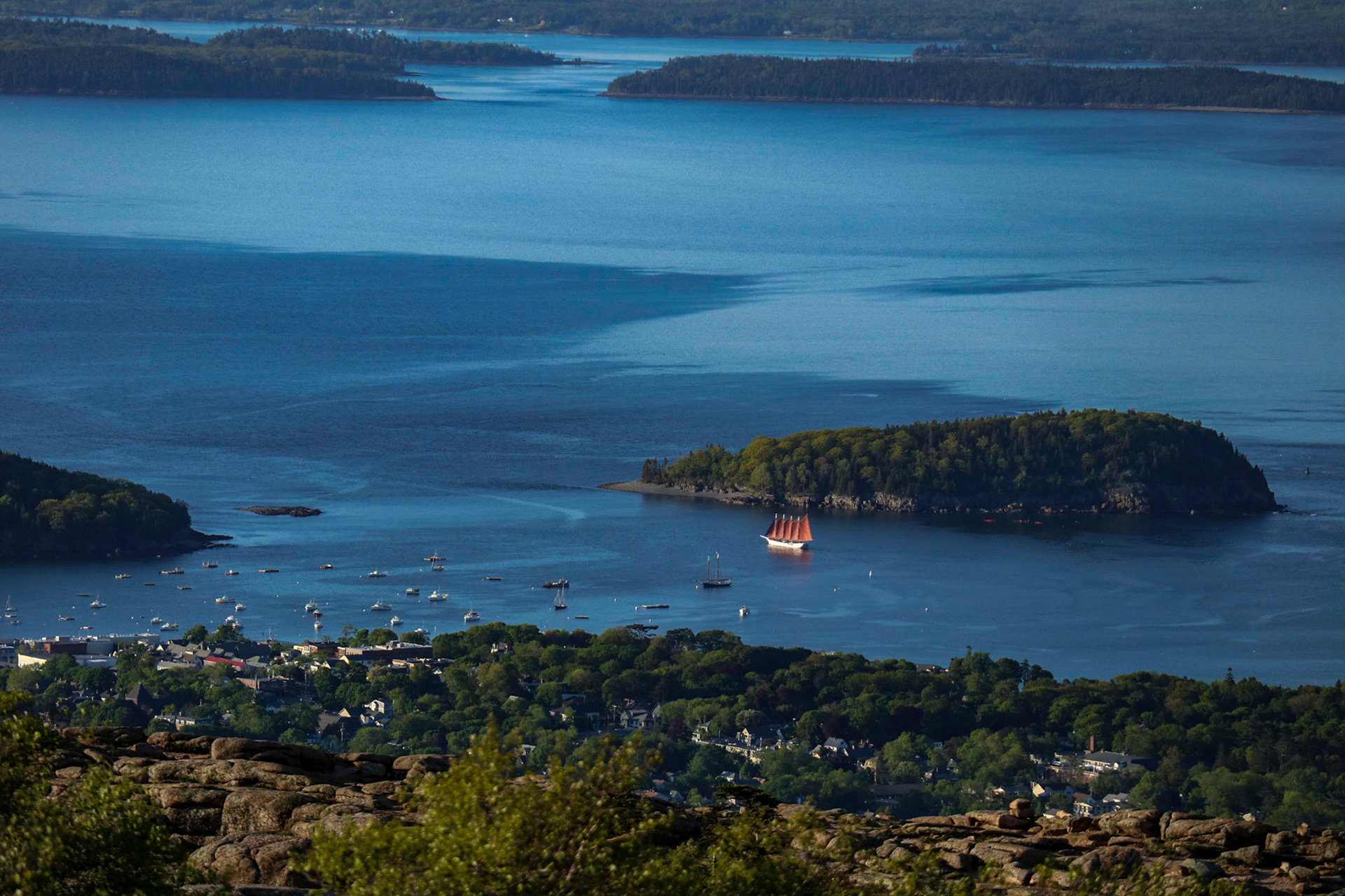 Summit of Cadillac Mountain - Acadia National Park, Maine