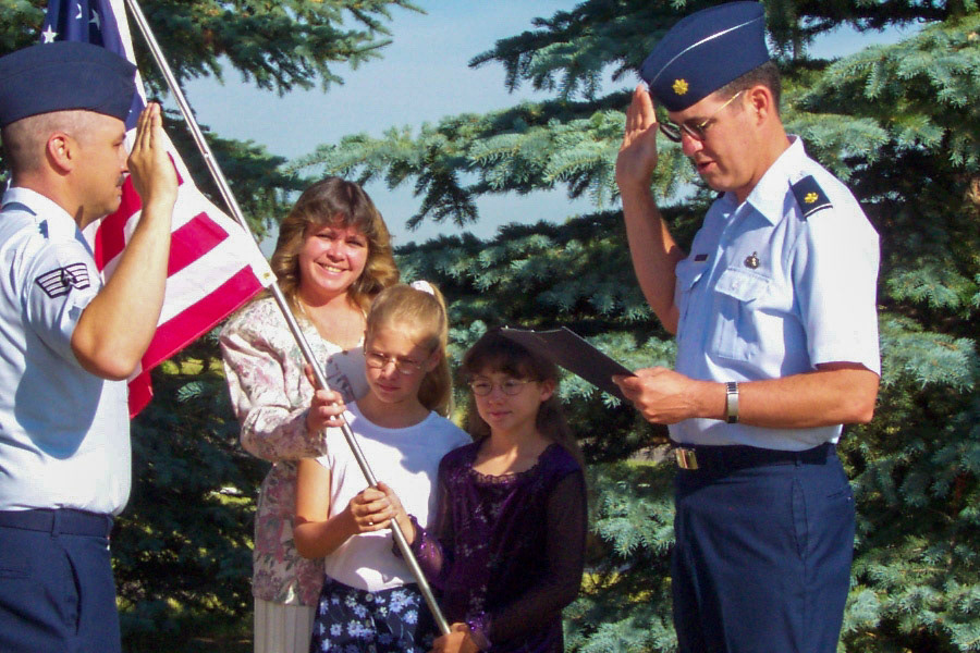 Re-enlisting my cousin - Cheyenne, Wyoming