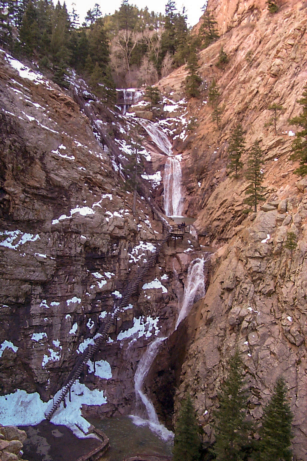 Seven Falls; only 224 steps to get to the top, sorry no elevator - Colorado Springs, Colorado