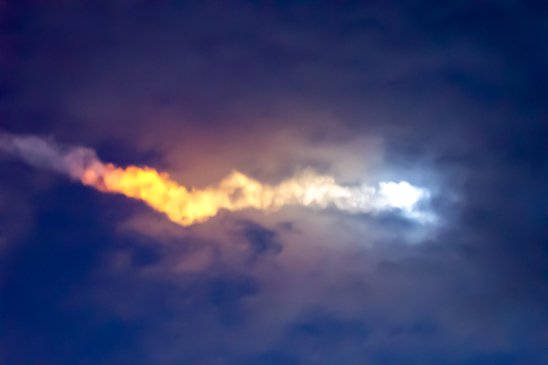 Space shuttle rocket plume - Cape Canaveral FL