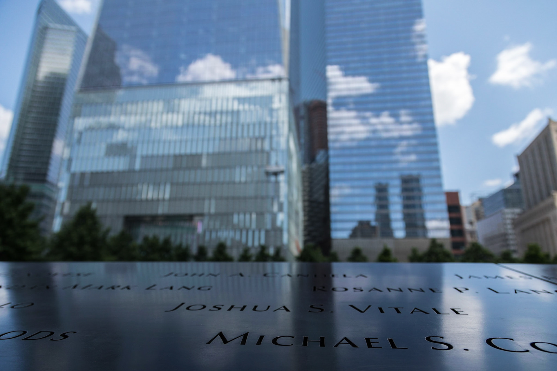 9/11 Memorial, North Pool - Freedom Tower, New York, New York City, World Trade Center