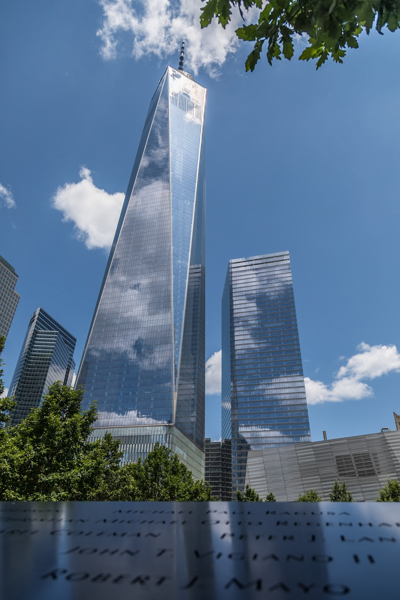 9/11 Memorial, South Pool and Freedom Tower - New York, New York City, World Trade Center