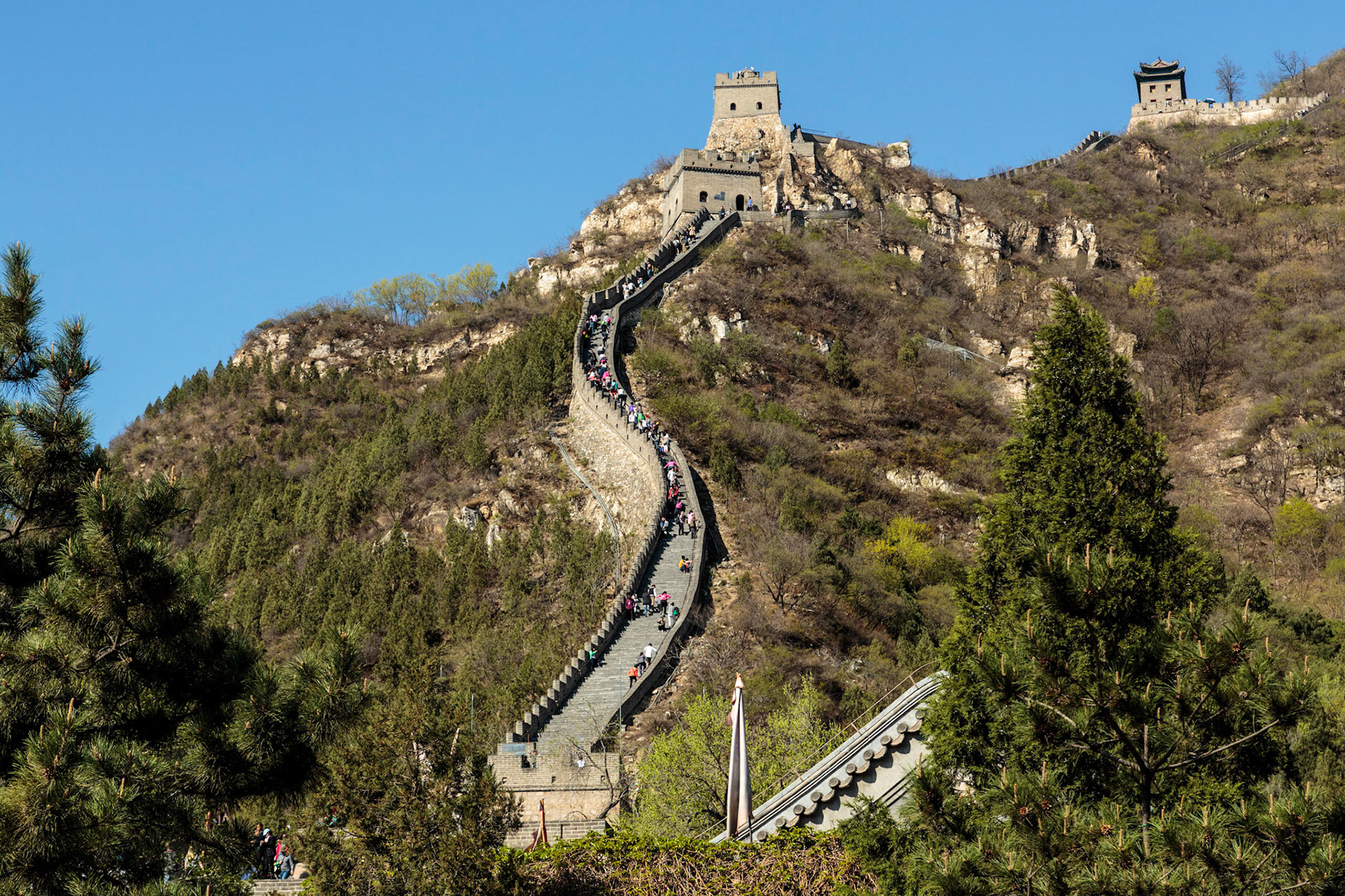 Climbed to the top of this section of the Great Wall of China - Beijing, China