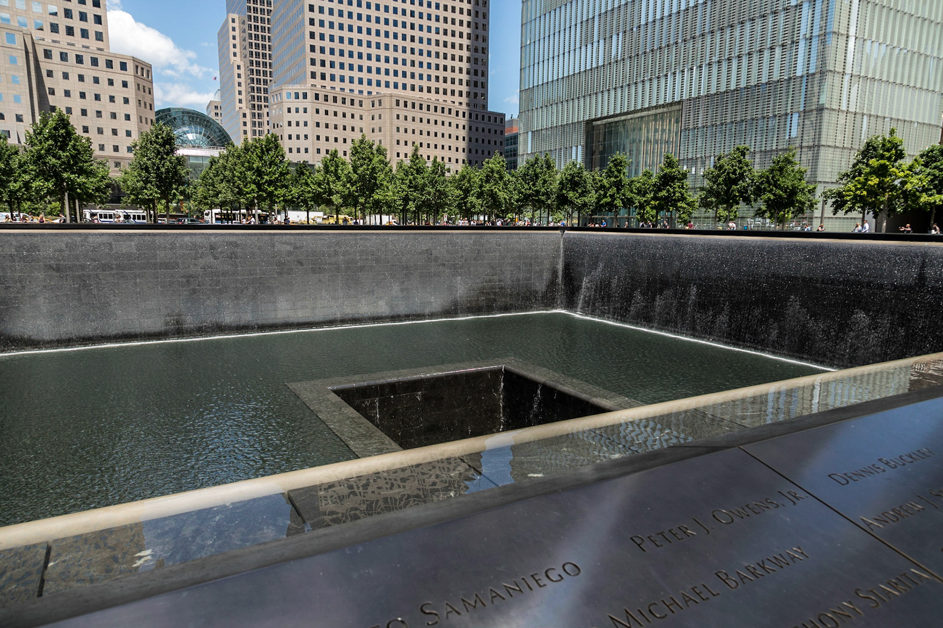 9/11 Memorial, North Pool - Freedom Tower, New York, New York City, World Trade Center
