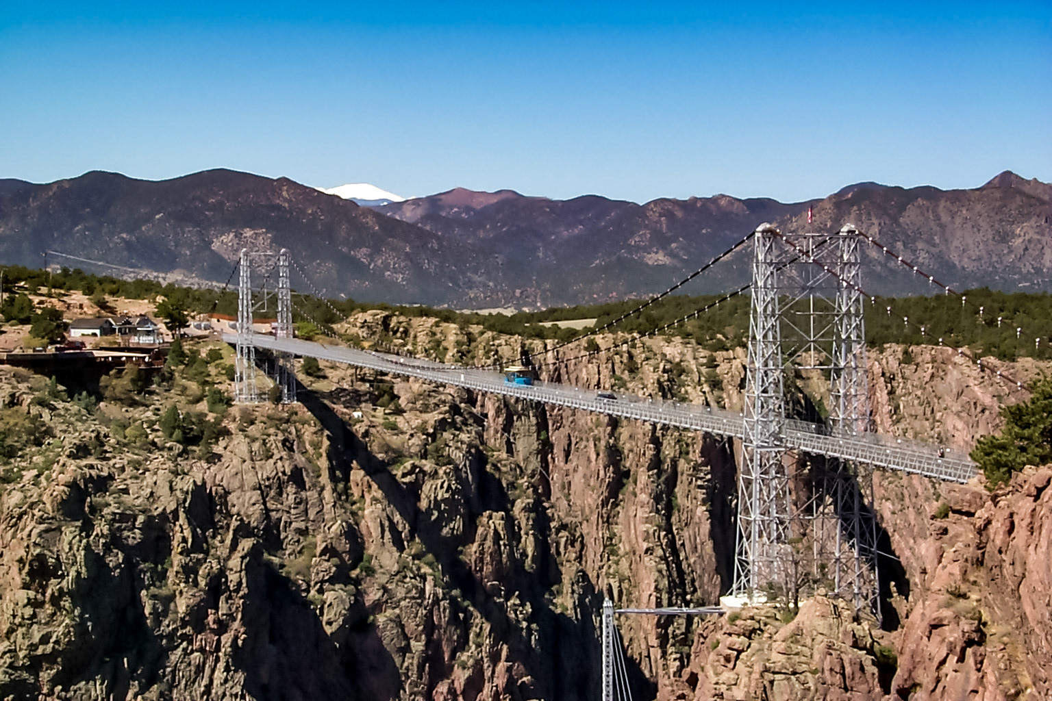 Suspension bridge at Royal Gorge - Royal Gorge, Canon City, Colorado