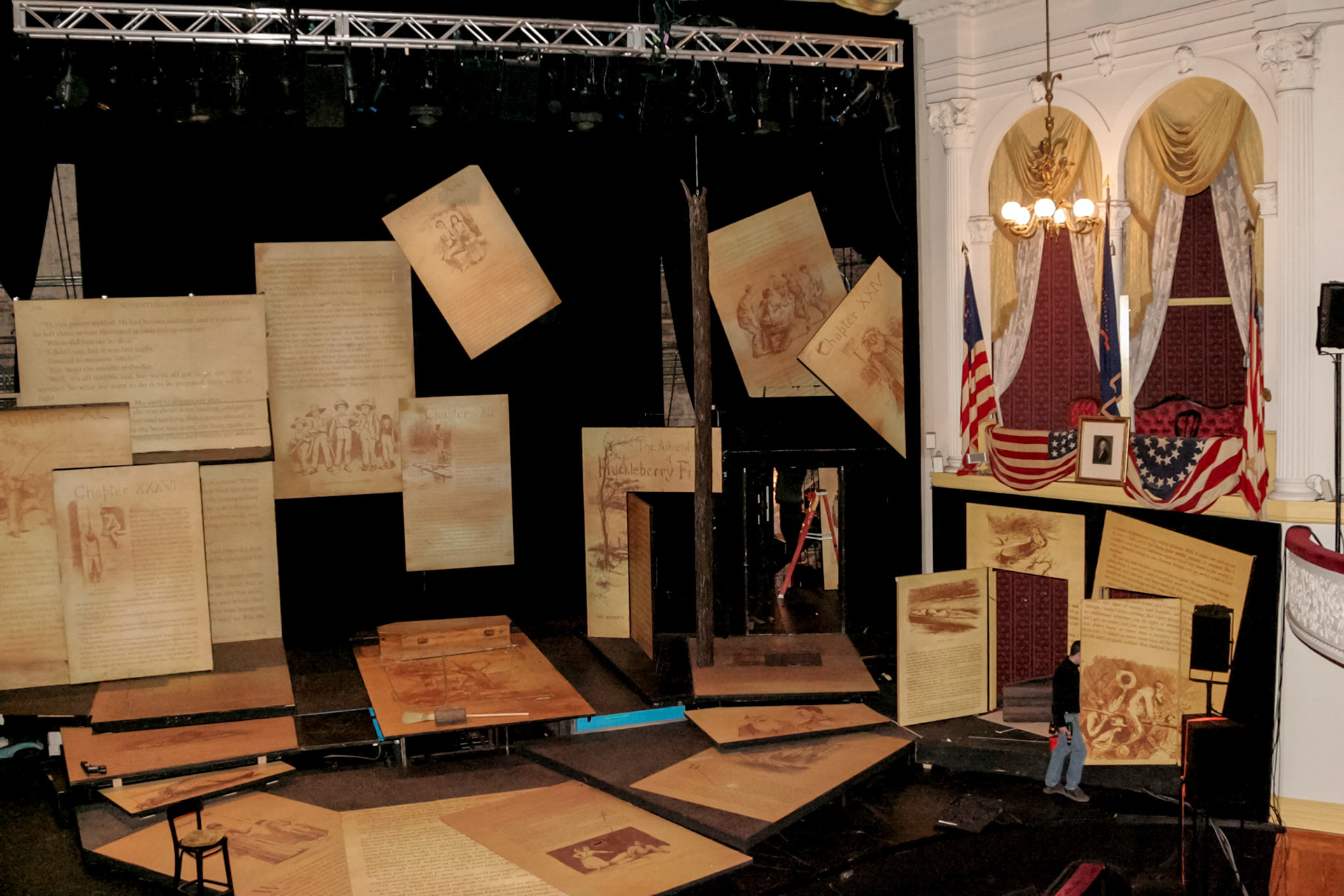 Presidential booth at the Ford's Theatre - Washington, DC