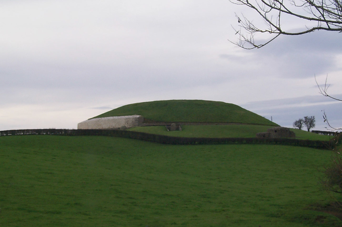 Newgrange - a prehistoric monument in County Meath, Ireland, a passage tomb built during the Neolithic period, around 3200 BC