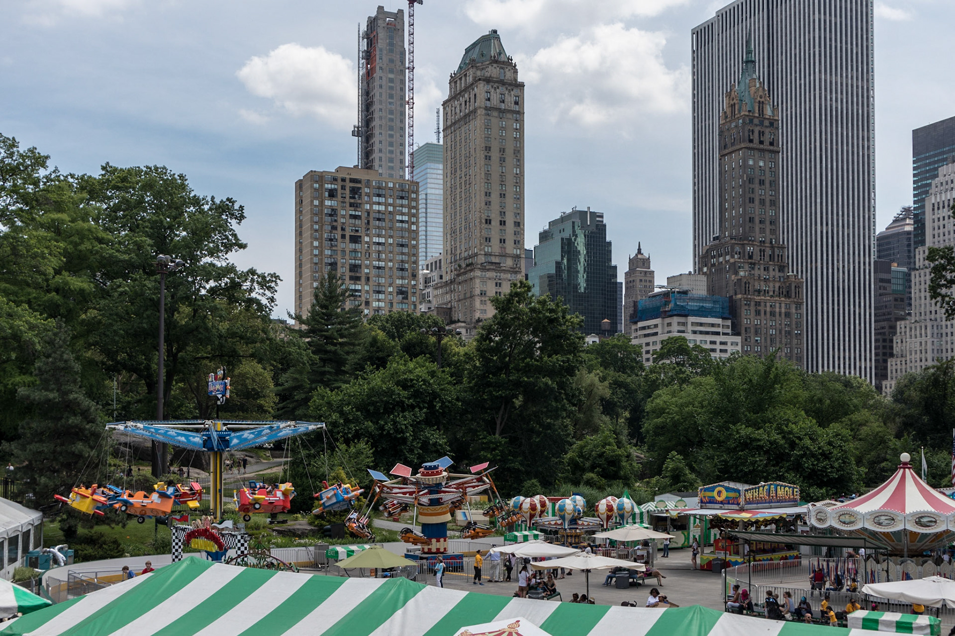 Amusement park inside of Central Park - New York, New York City