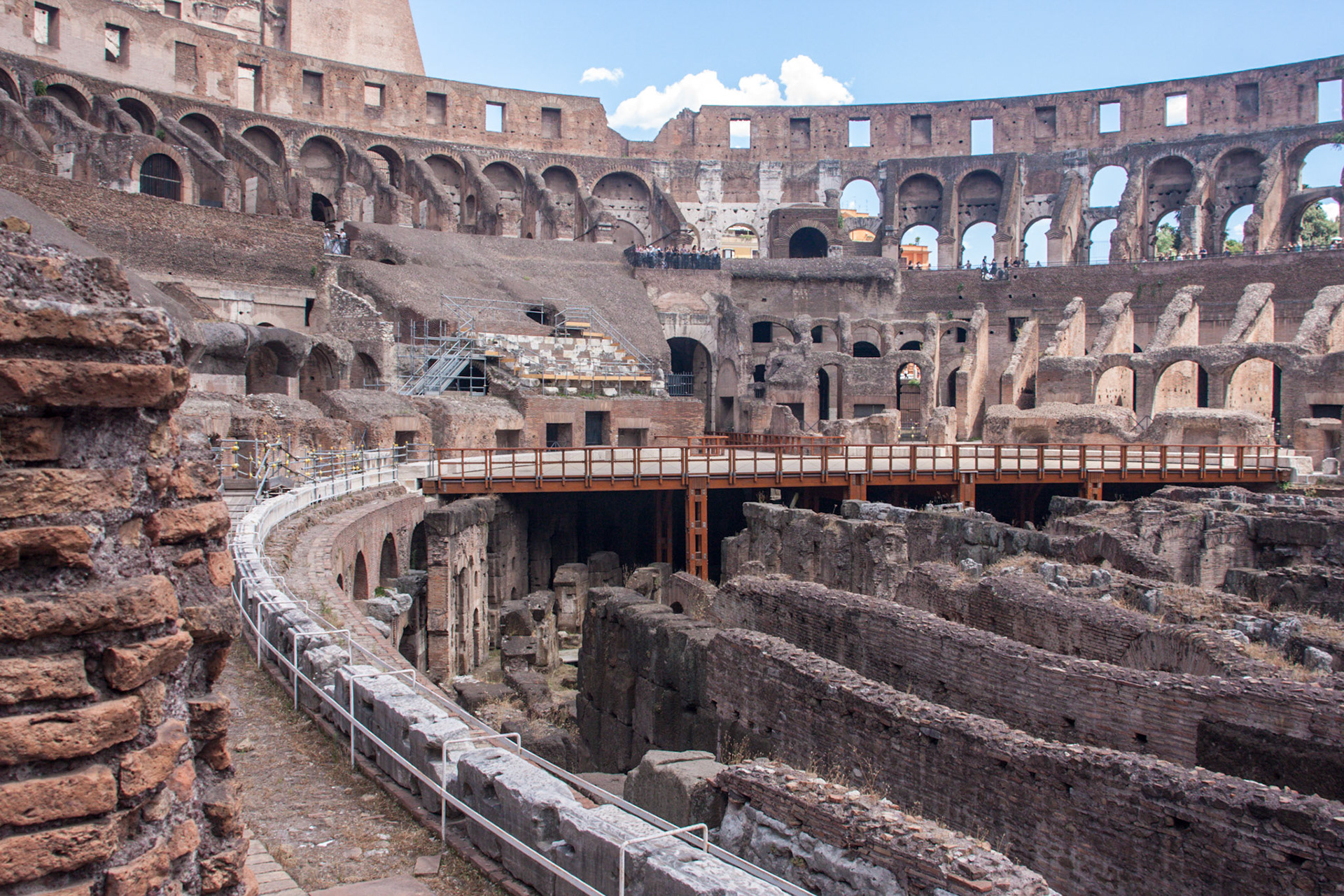 Inside the Colosseum - Rome, Italy