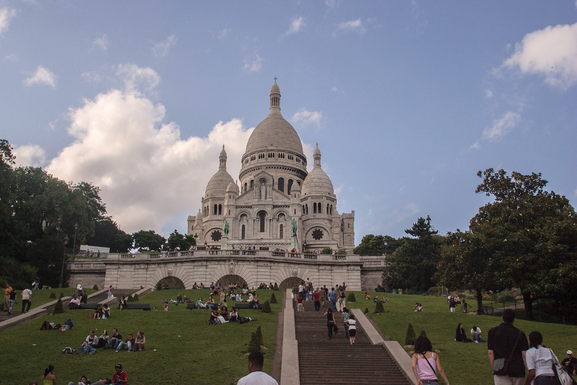 The Basilica of the Sacred Heart of Paris or Sacré-Cœur Basilica - Paris, France