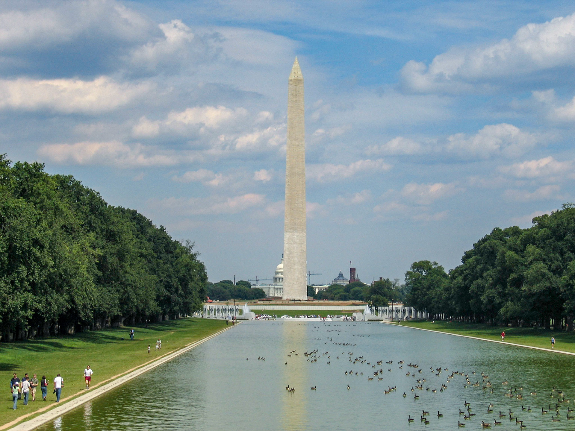 Reflecting Pond and Washington Monument - Washington, DC