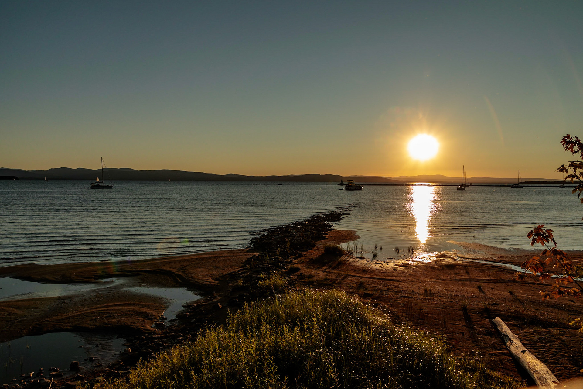 Evening at Burlington Waterfront - Burlington, Vermont