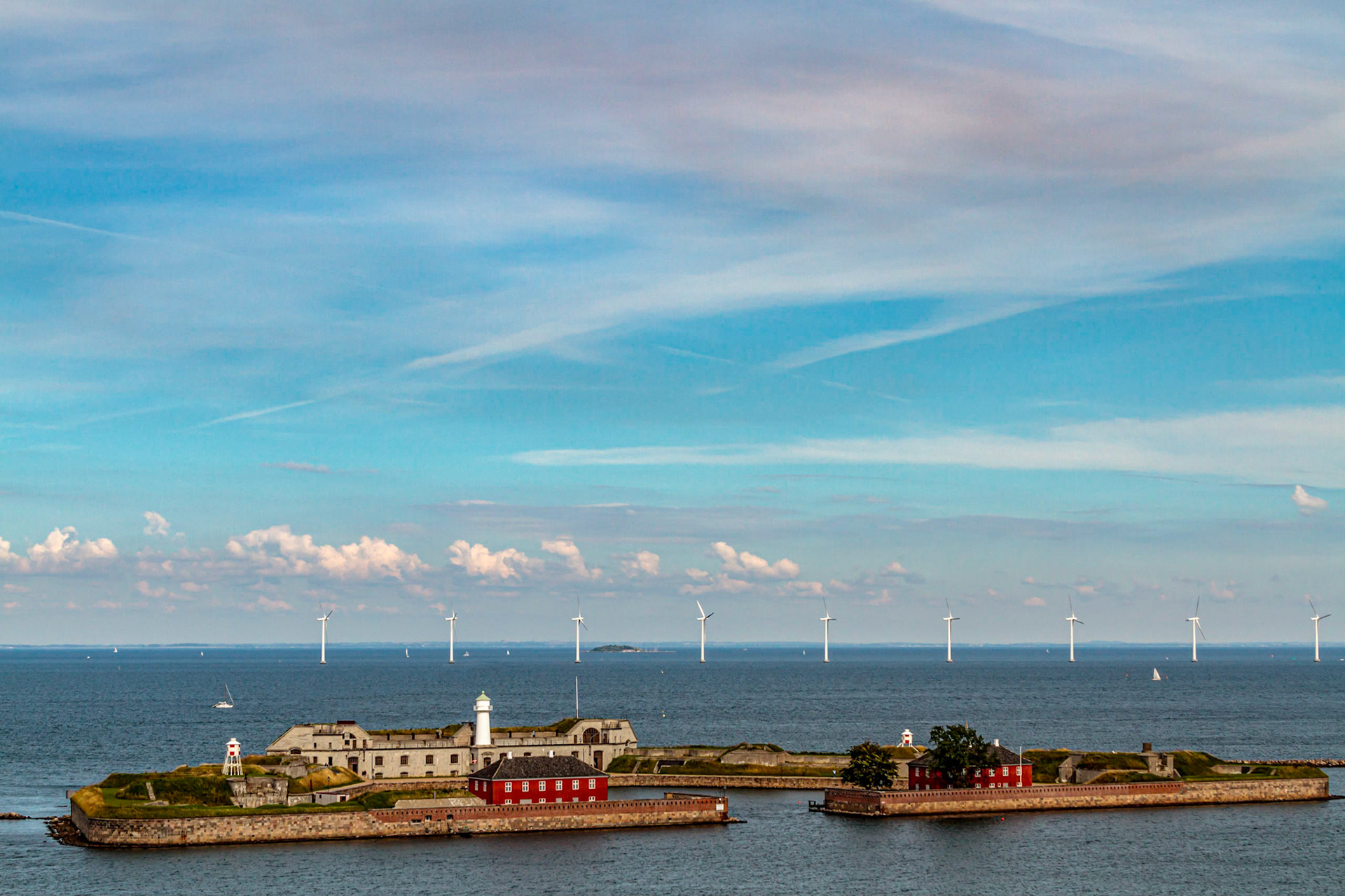 Trekroner Battery Island, Trekroner Lighthouse - Copenhagen, Denmark