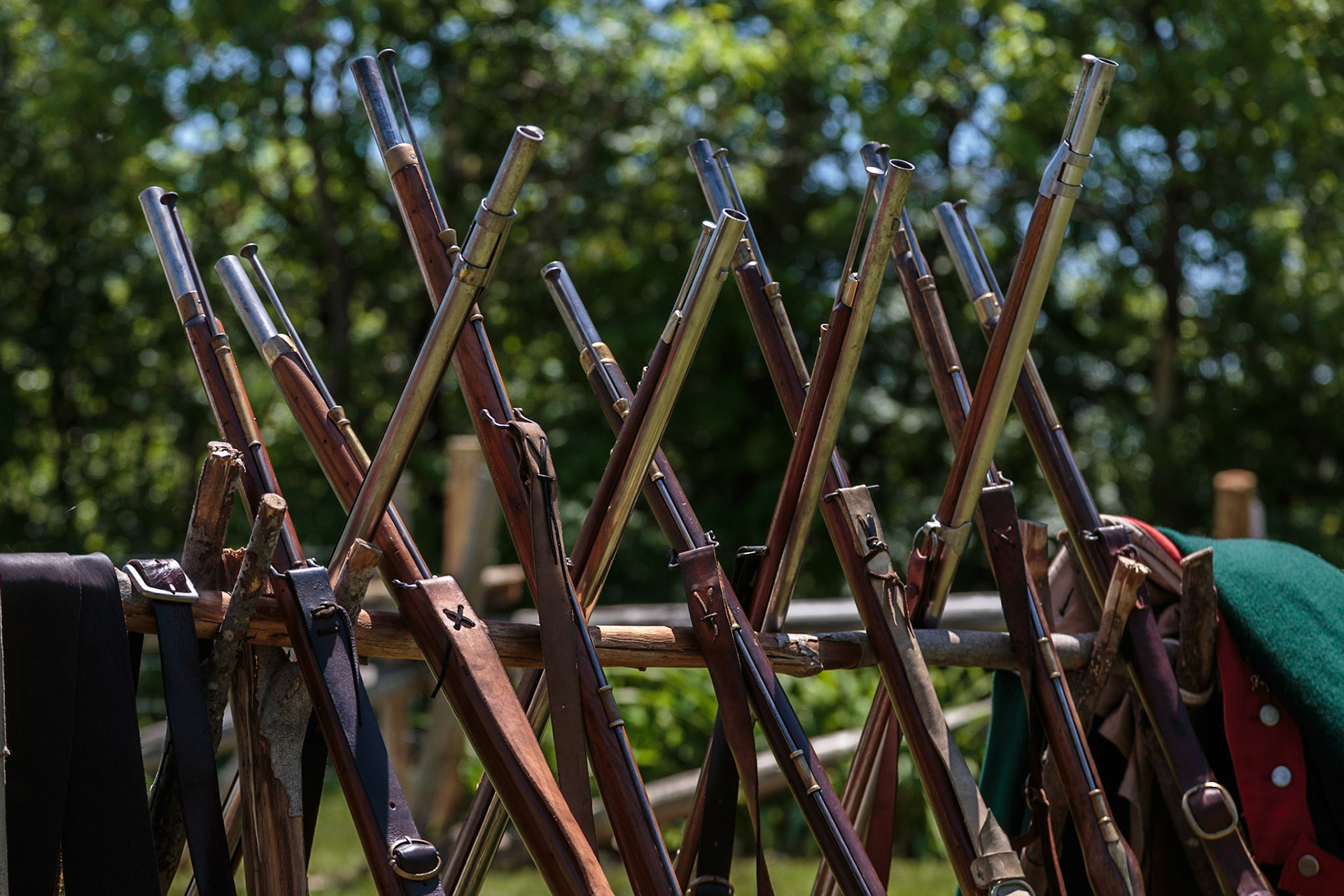 Reenactment with Warner's Regiment - Ethan Allen Homestead, Burlington, Vermont