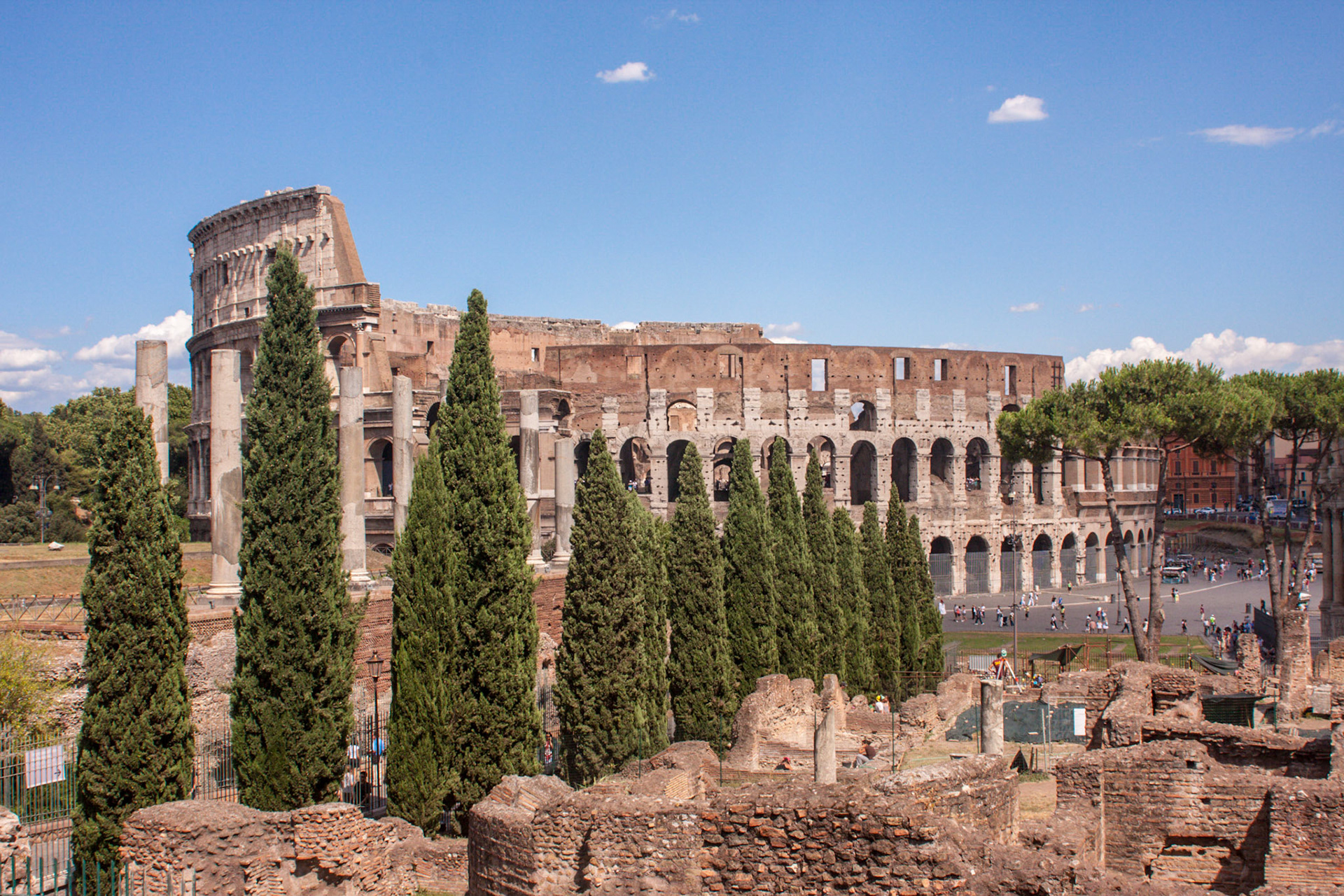 The Colosseum from Palatine Hill - Rome, Italy