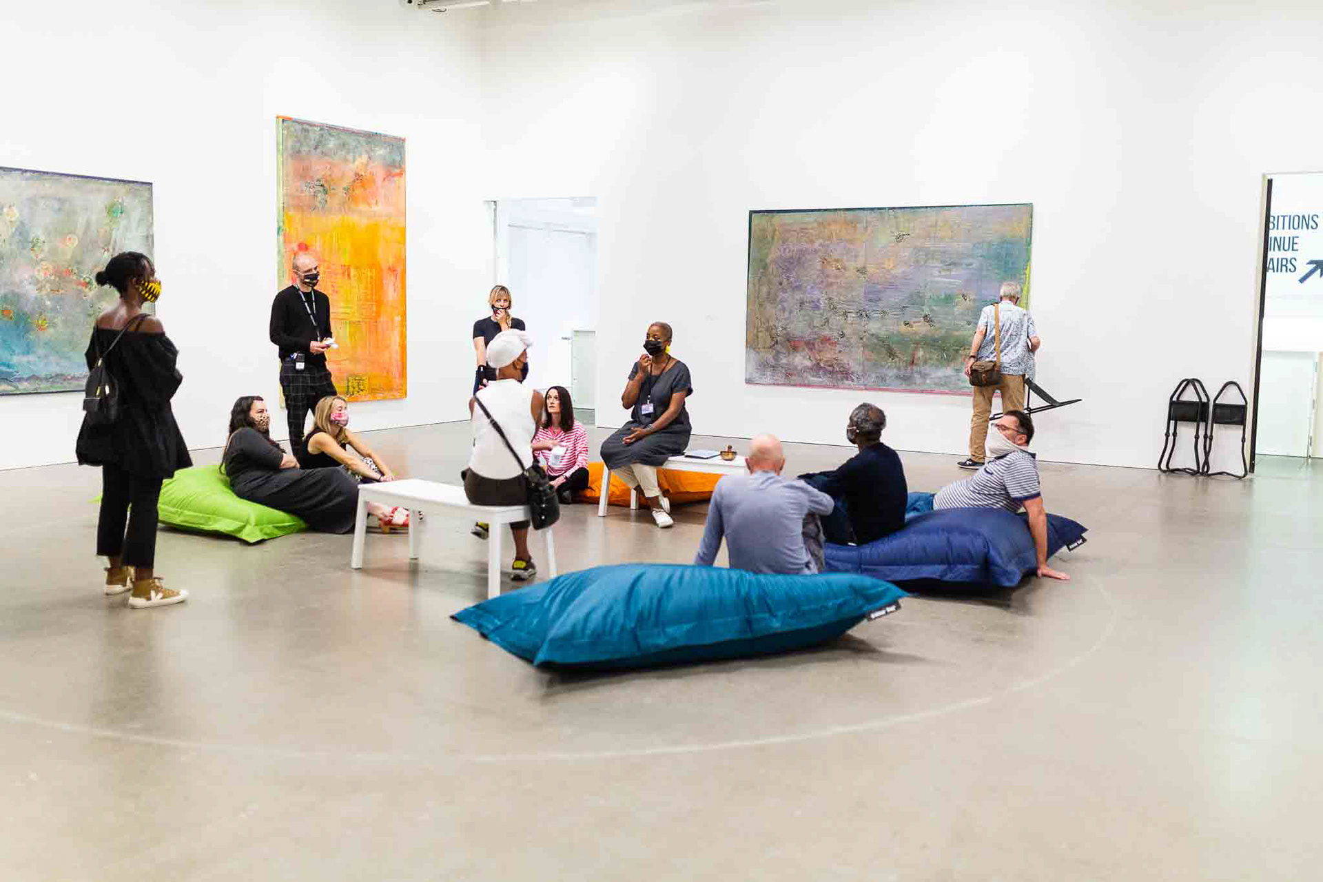 Aloys assisting with How Do You Feel? event. Image credit: Alice Hendy Photography for Arnolfini. All rights reserved.