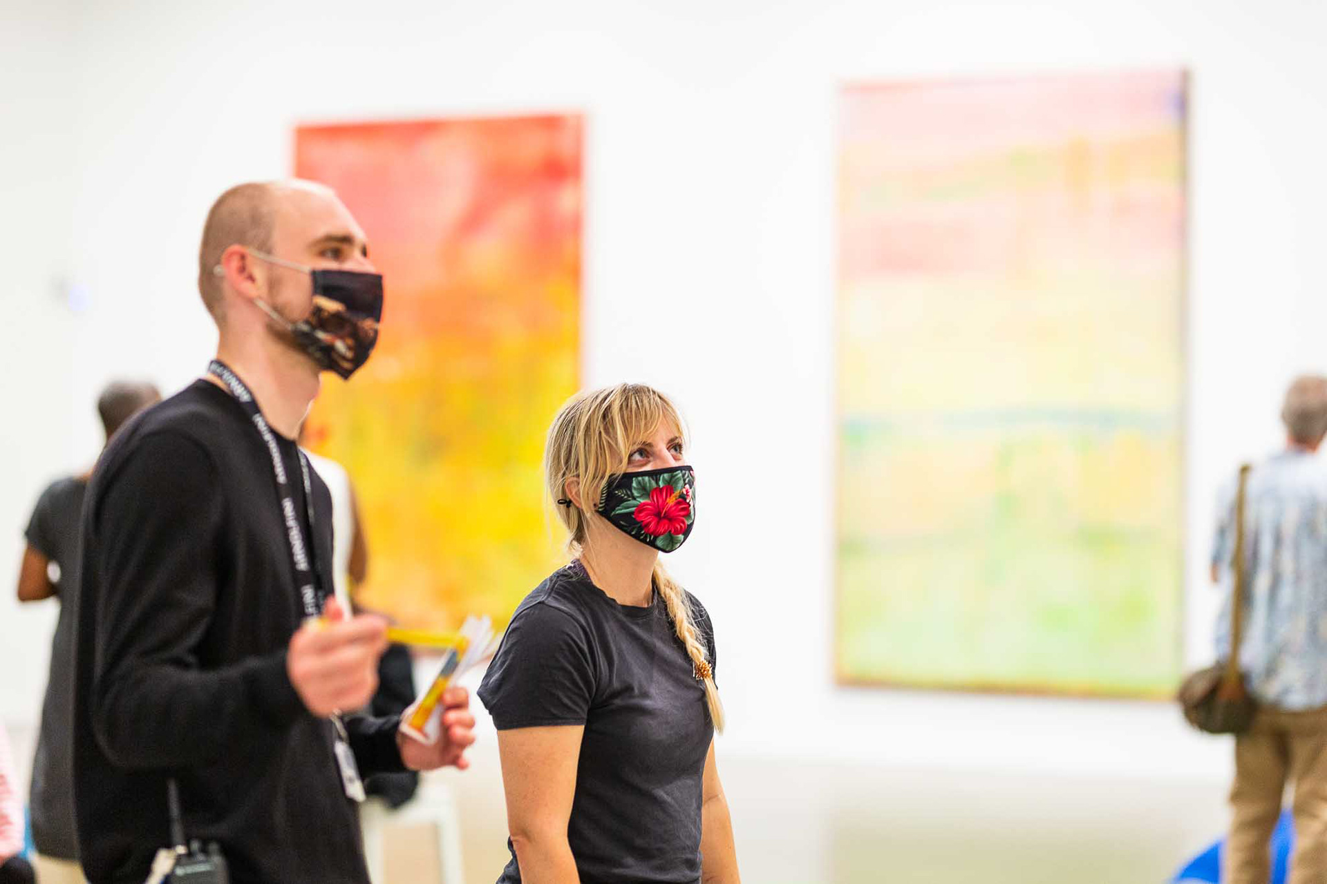 Aloys assisting with How Do You Feel? event. Image credit: Alice Hendy Photography for Arnolfini. All rights reserved.