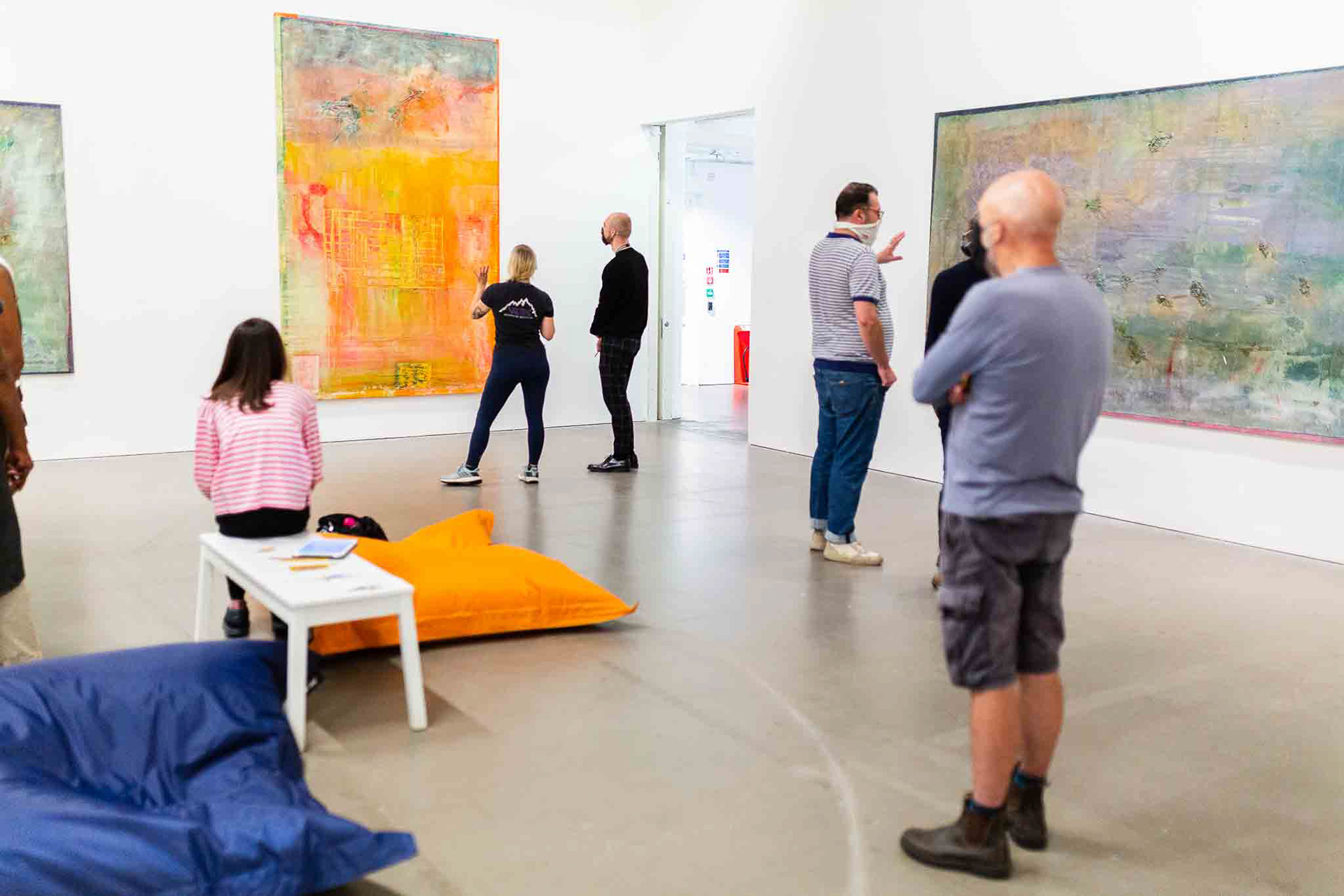 Aloys assisting with How Do You Feel? event. Image credit: Alice Hendy Photography for Arnolfini. All rights reserved.
