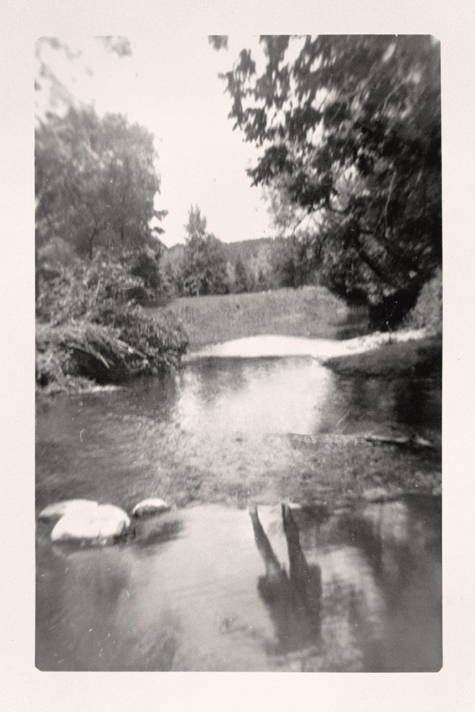Traces: Woman Walking at Creek. Greg Sand.