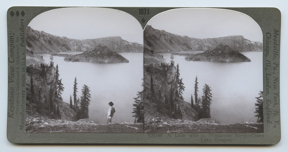 Stereoview: Crater Lake. Greg Sand.