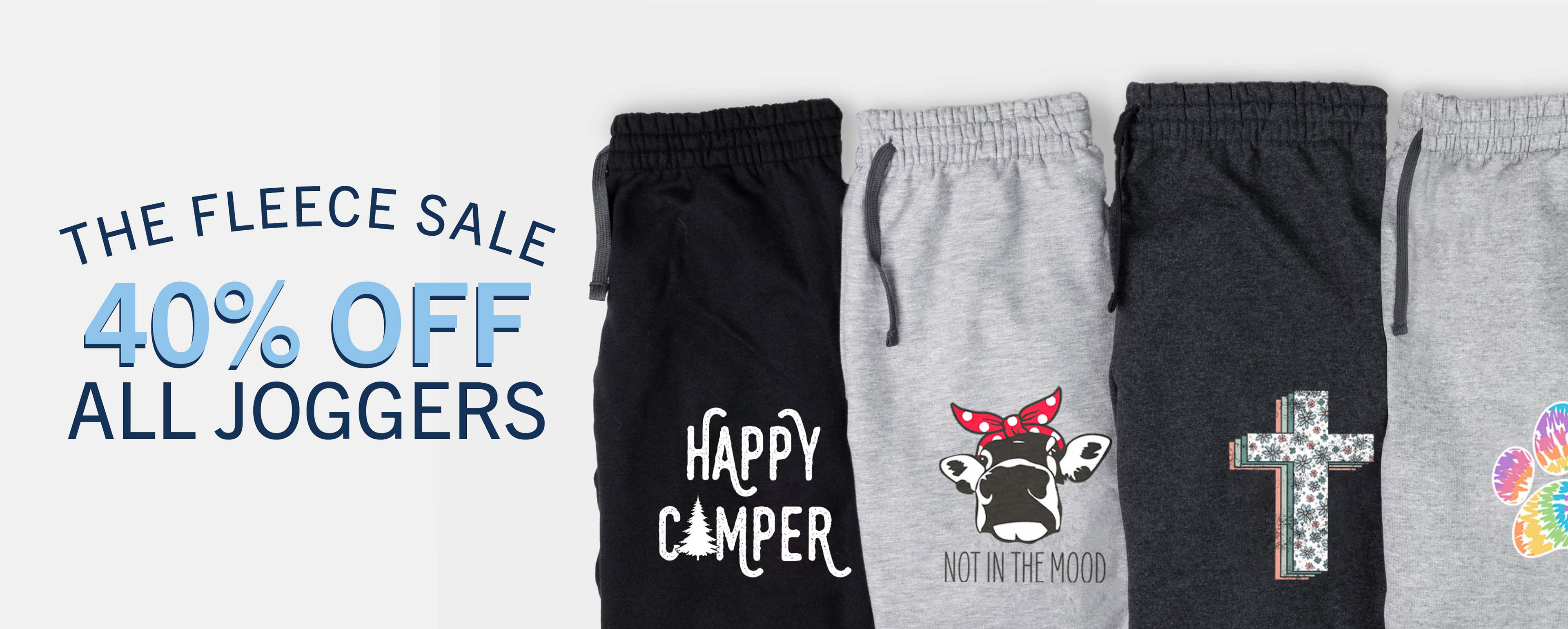 Carousel graphic for fleece sale campaign