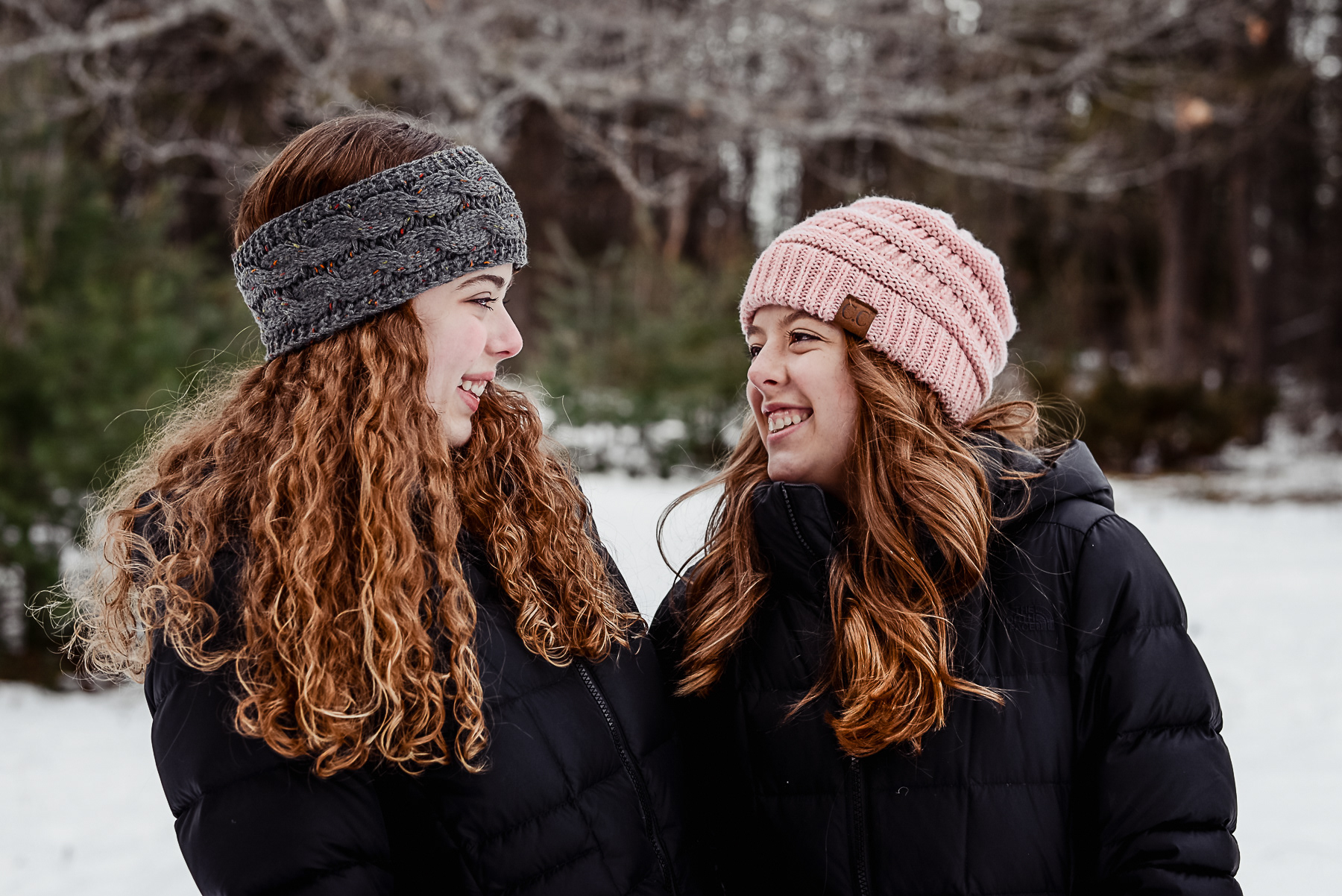 Amy Brownridge Photography - Snowy Senior Sisters Shoot