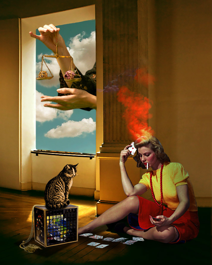 Cartomante tirando o destino da Terra | Fortune teller playing Earth's fate