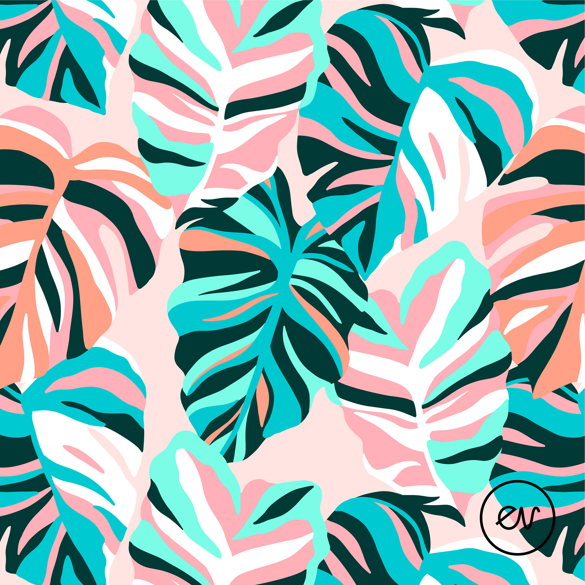 59_Tropical Candy Leaves_Flo