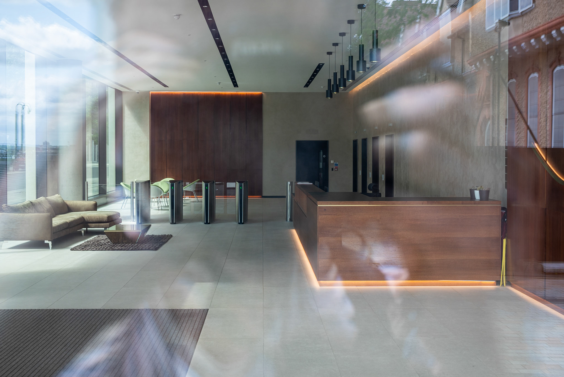 Empty office reflection - 3