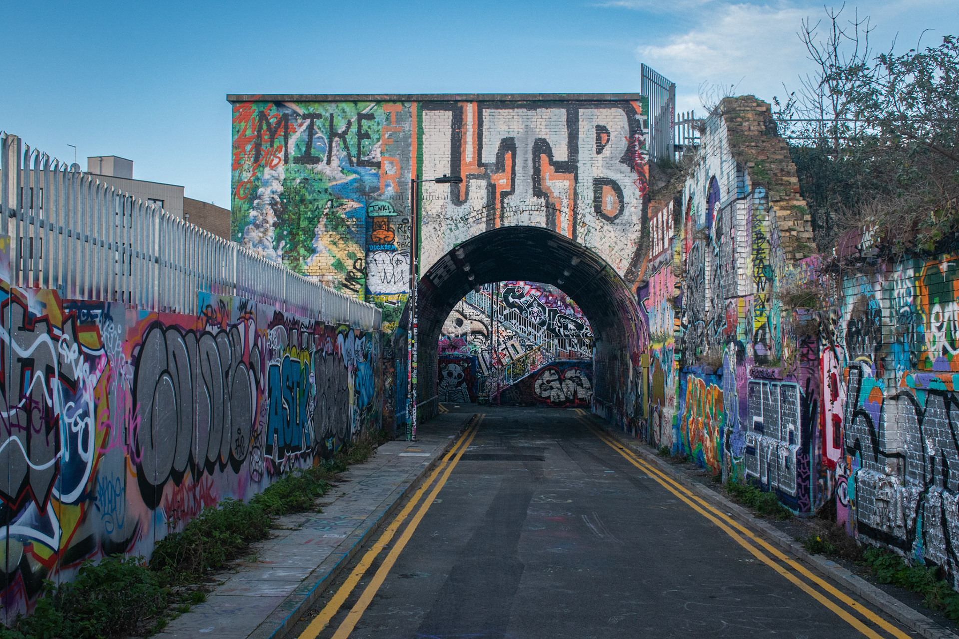 Shoreditch graffiti bridge - 2