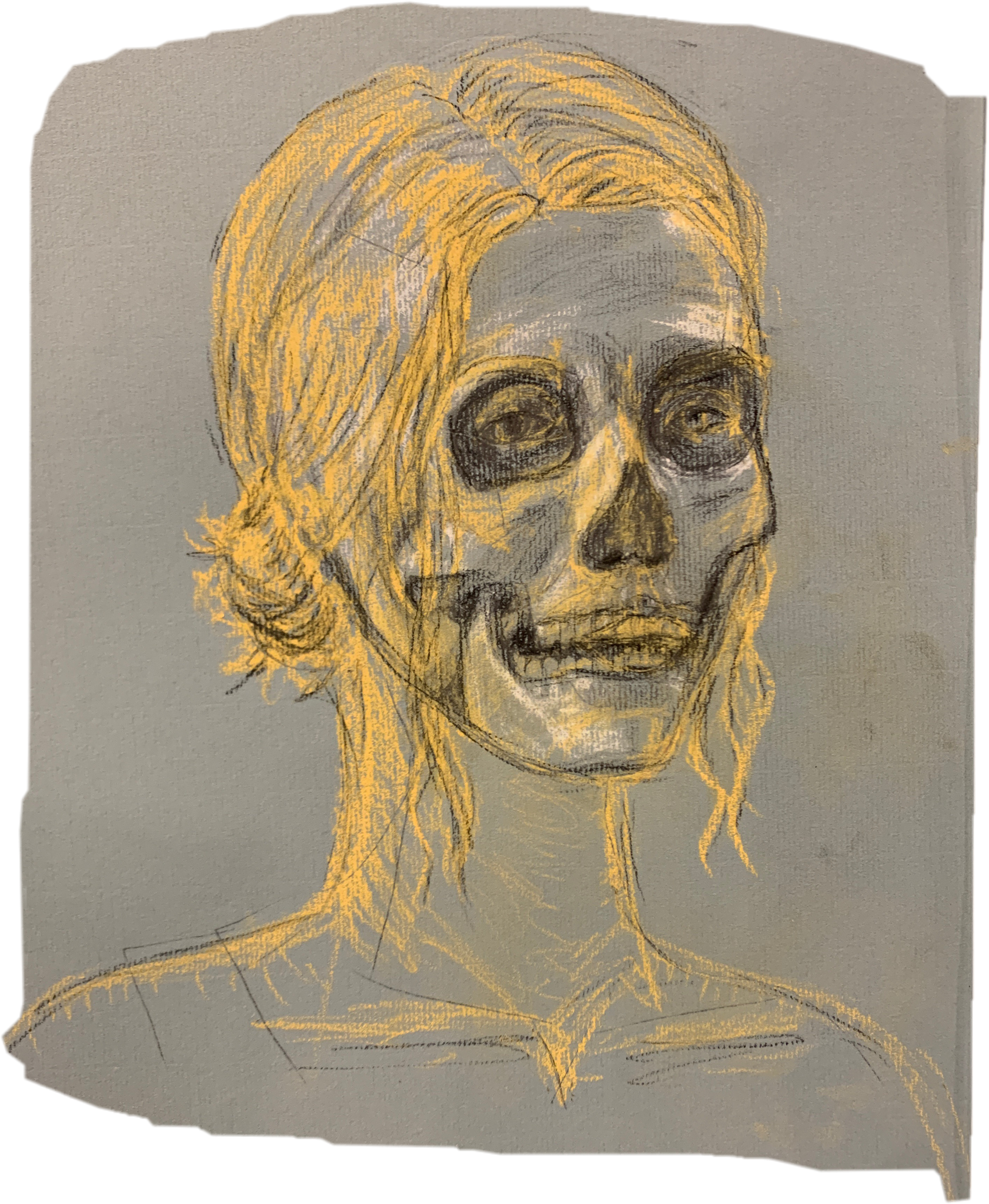 Skeleton Sketch/Pastel