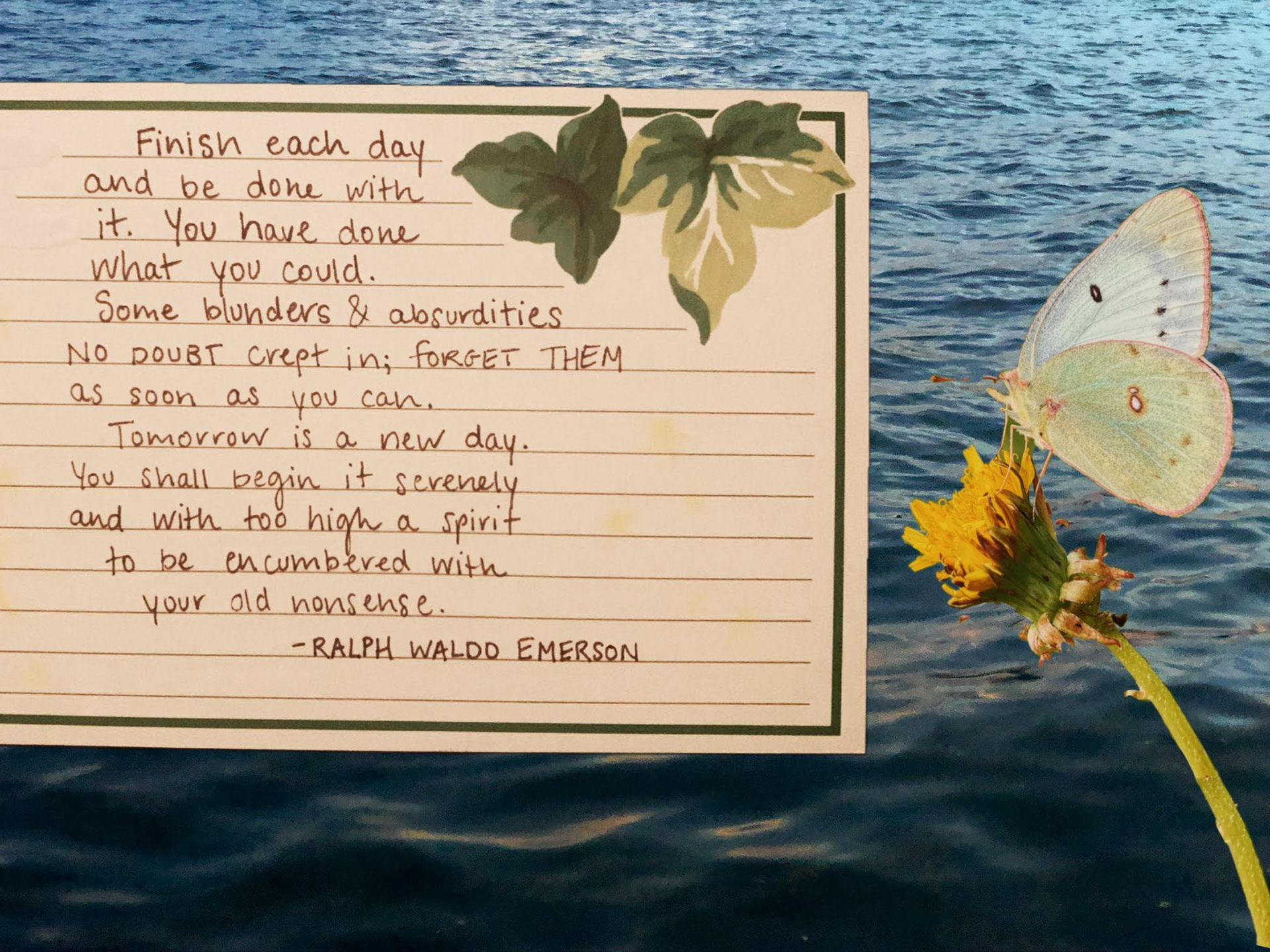 Finish Each Day Collage