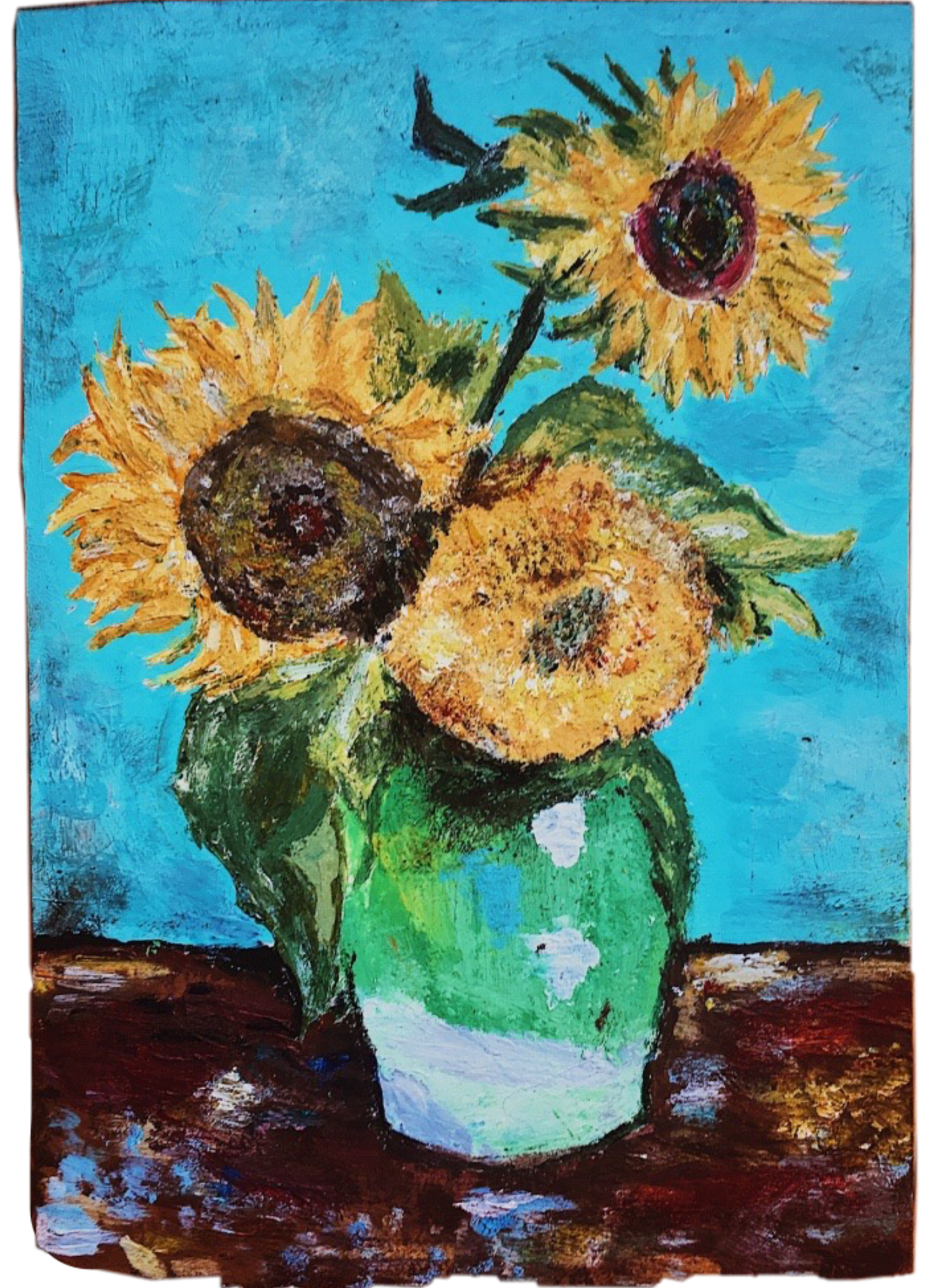 Van Gogh Sunflowers Painting