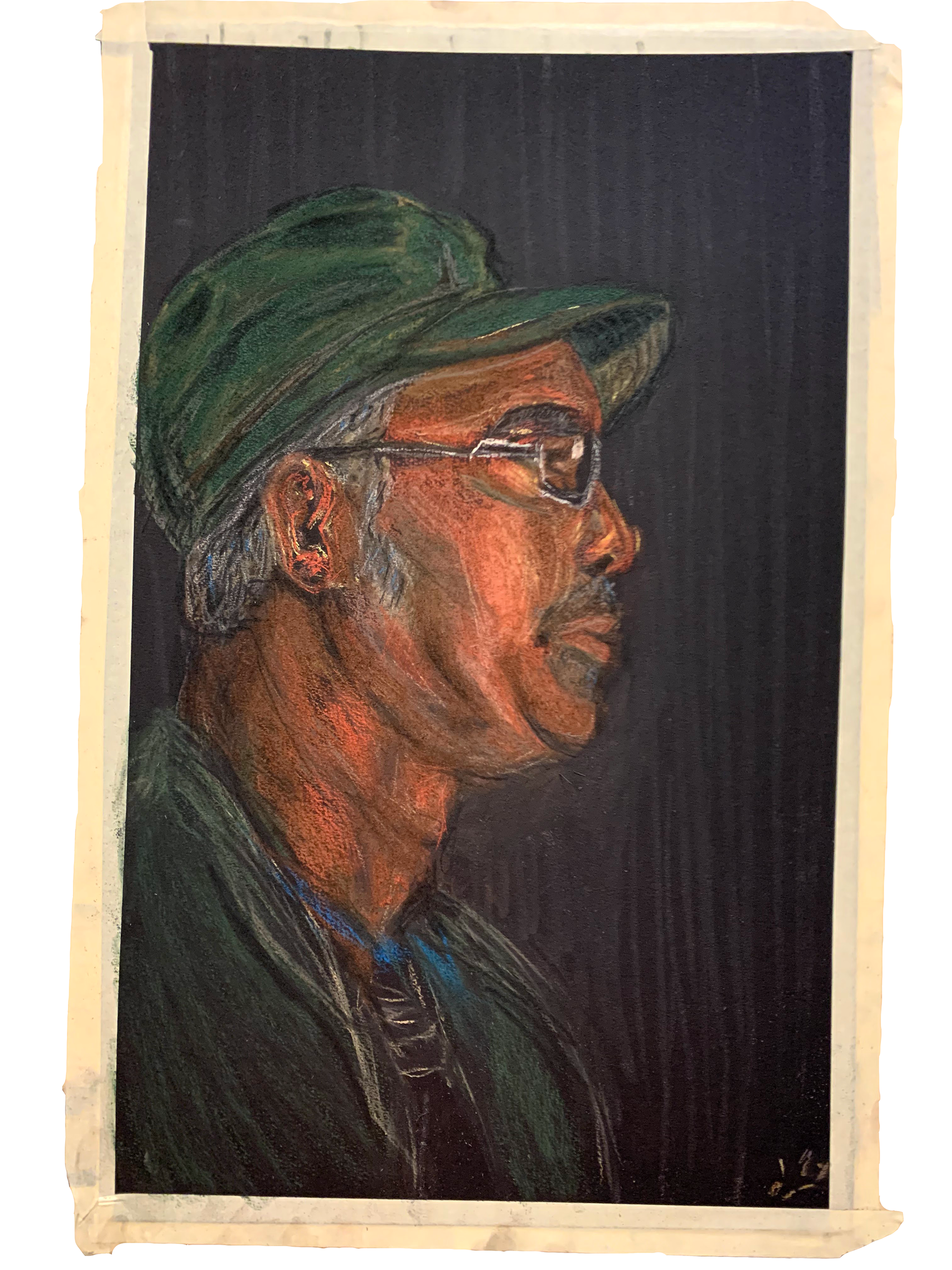 Man with Hat Pastel