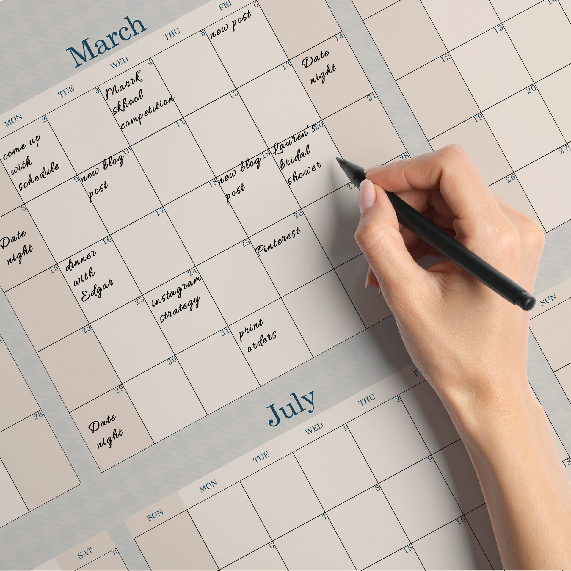 Whole Year in a glance Planner