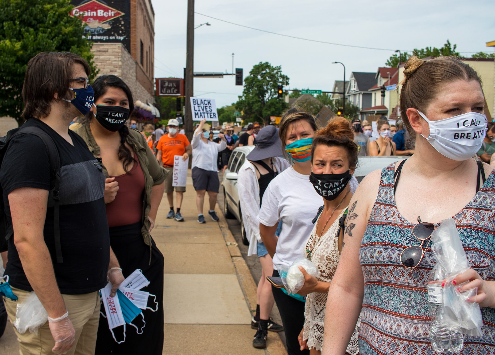 Tyler, Jaida, Maggie, Courtney, Megan @ BLM / Defund the Police Protest