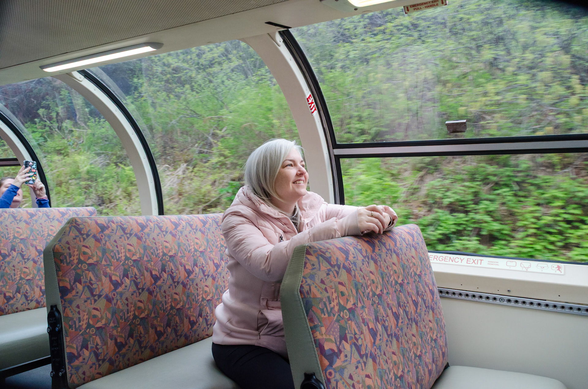 Becky on Train