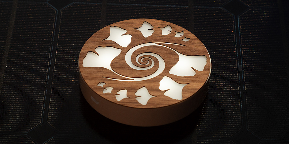 Ginkgo Swirl Round Nightlight
