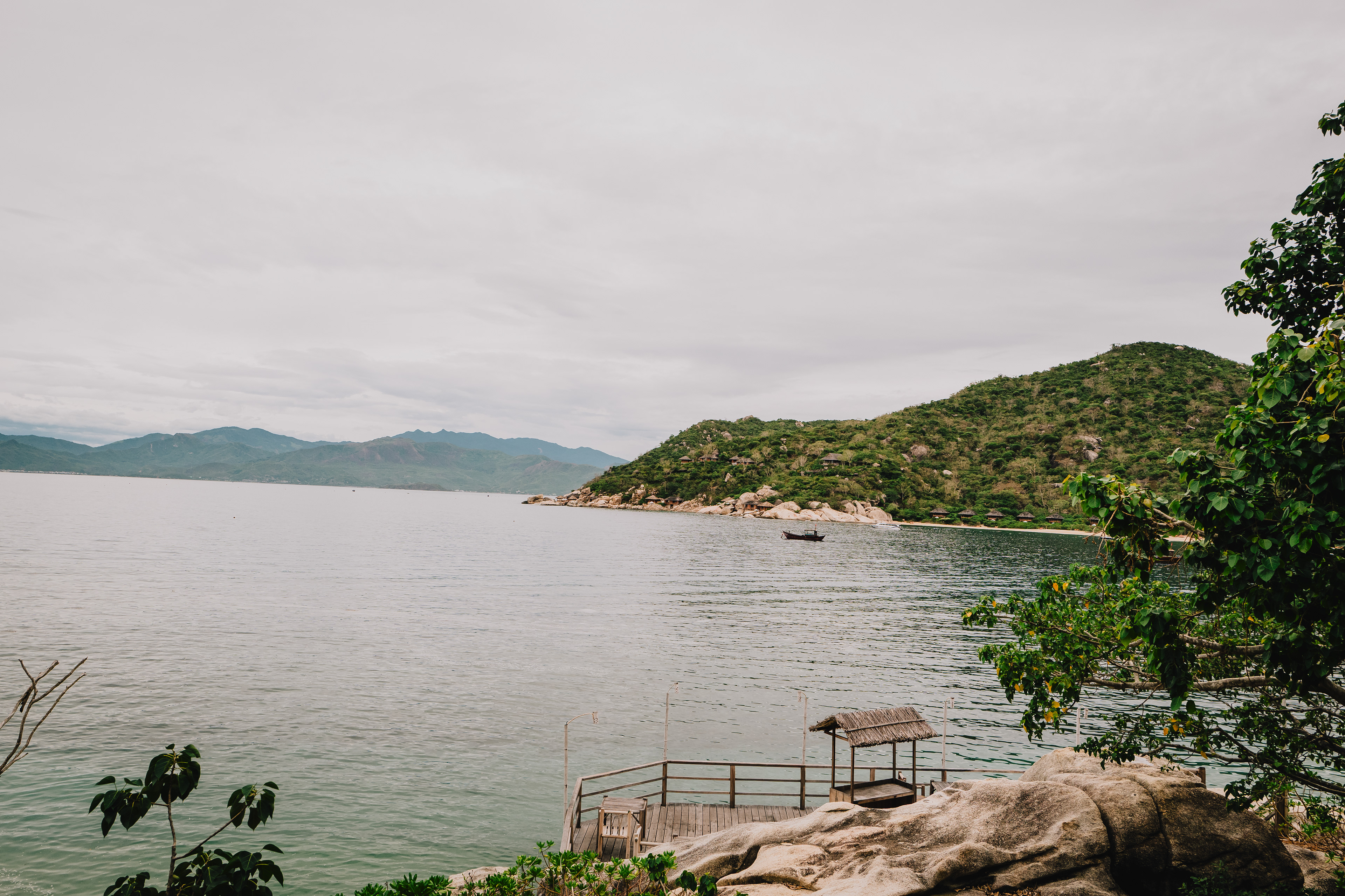 Quiet bay at Six Senses