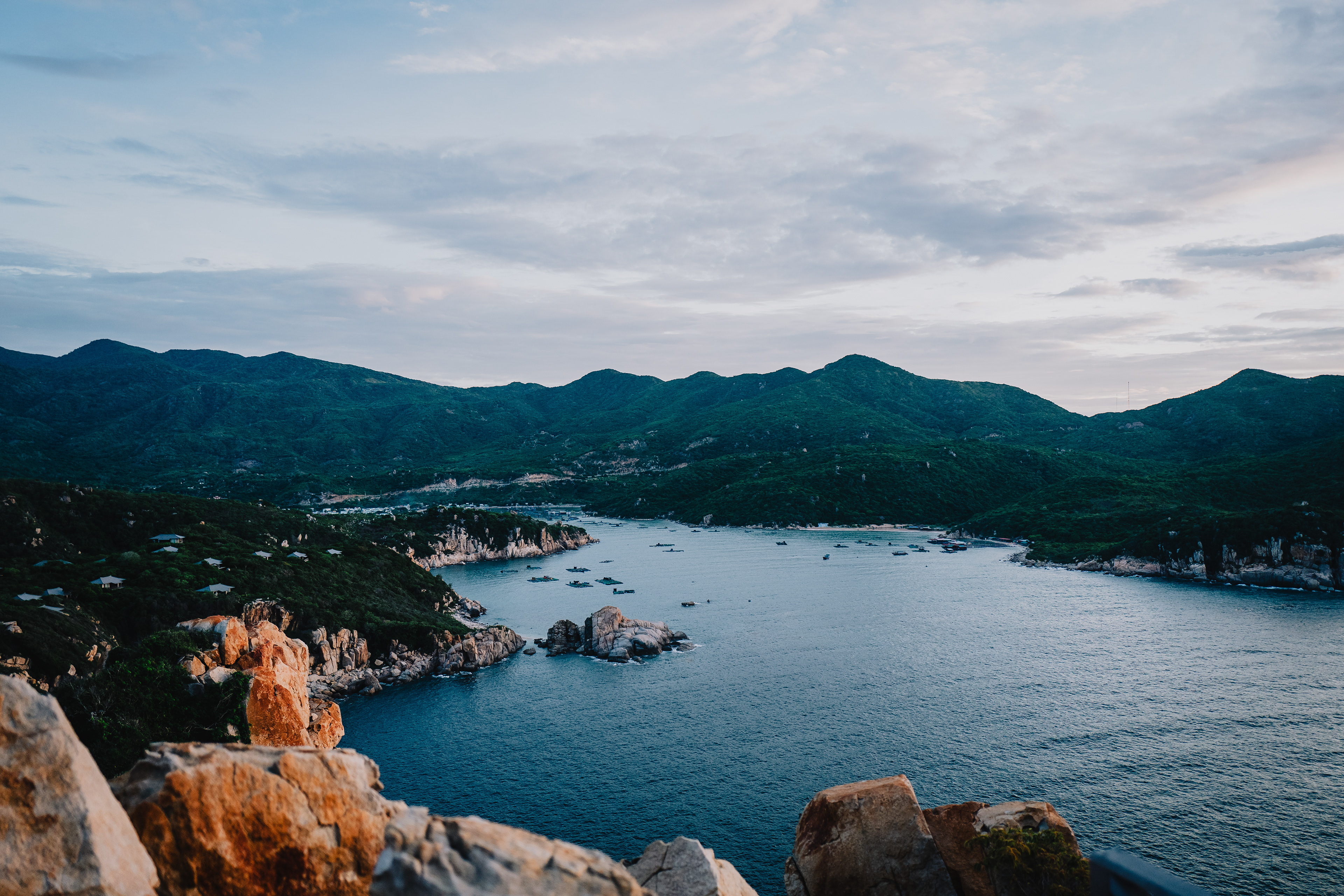 Cliffs over Vinh Hy Bay