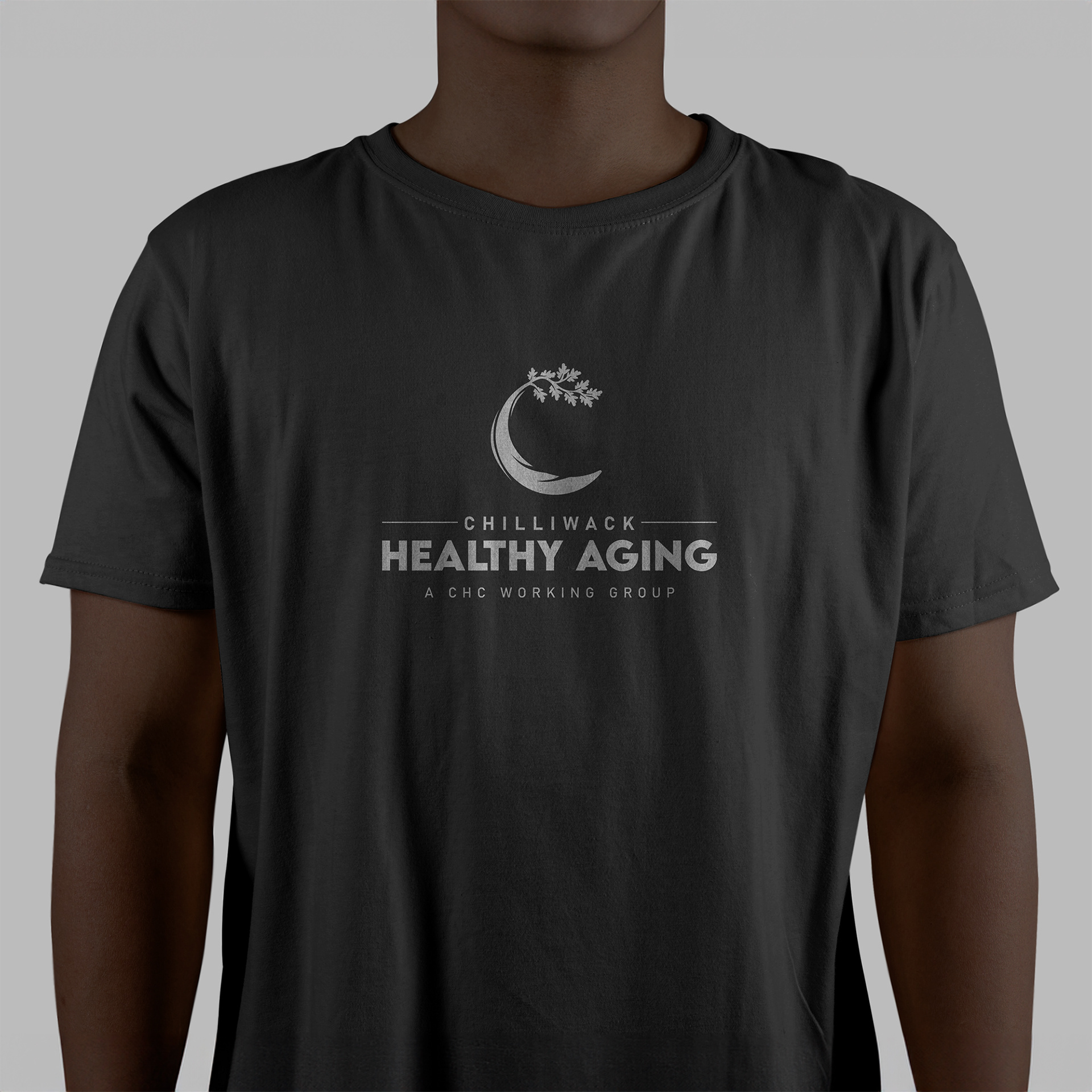 Vertical Logo on T-Shirt