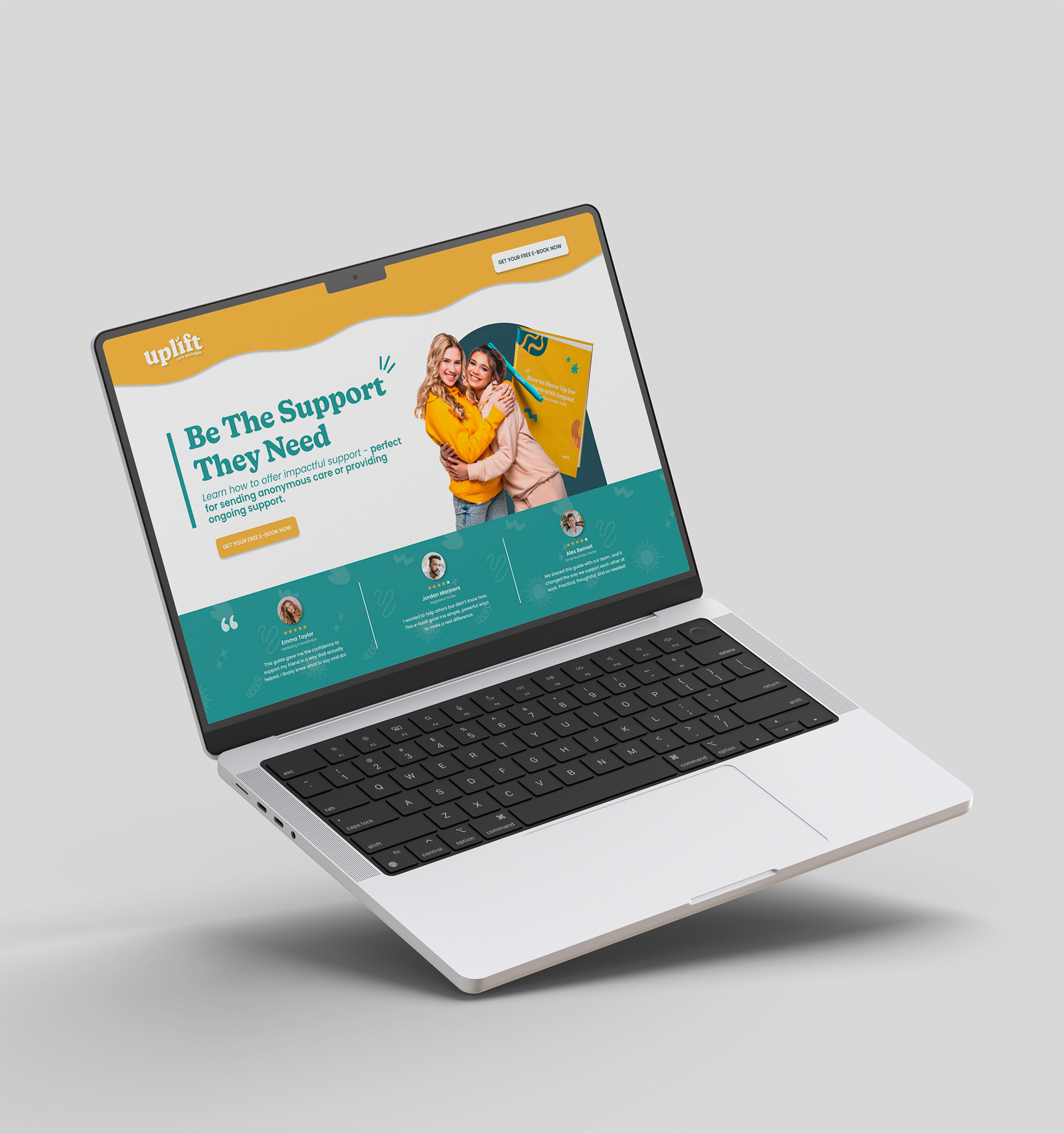 Uplift Lead Magnet Landing Page - Hero Section