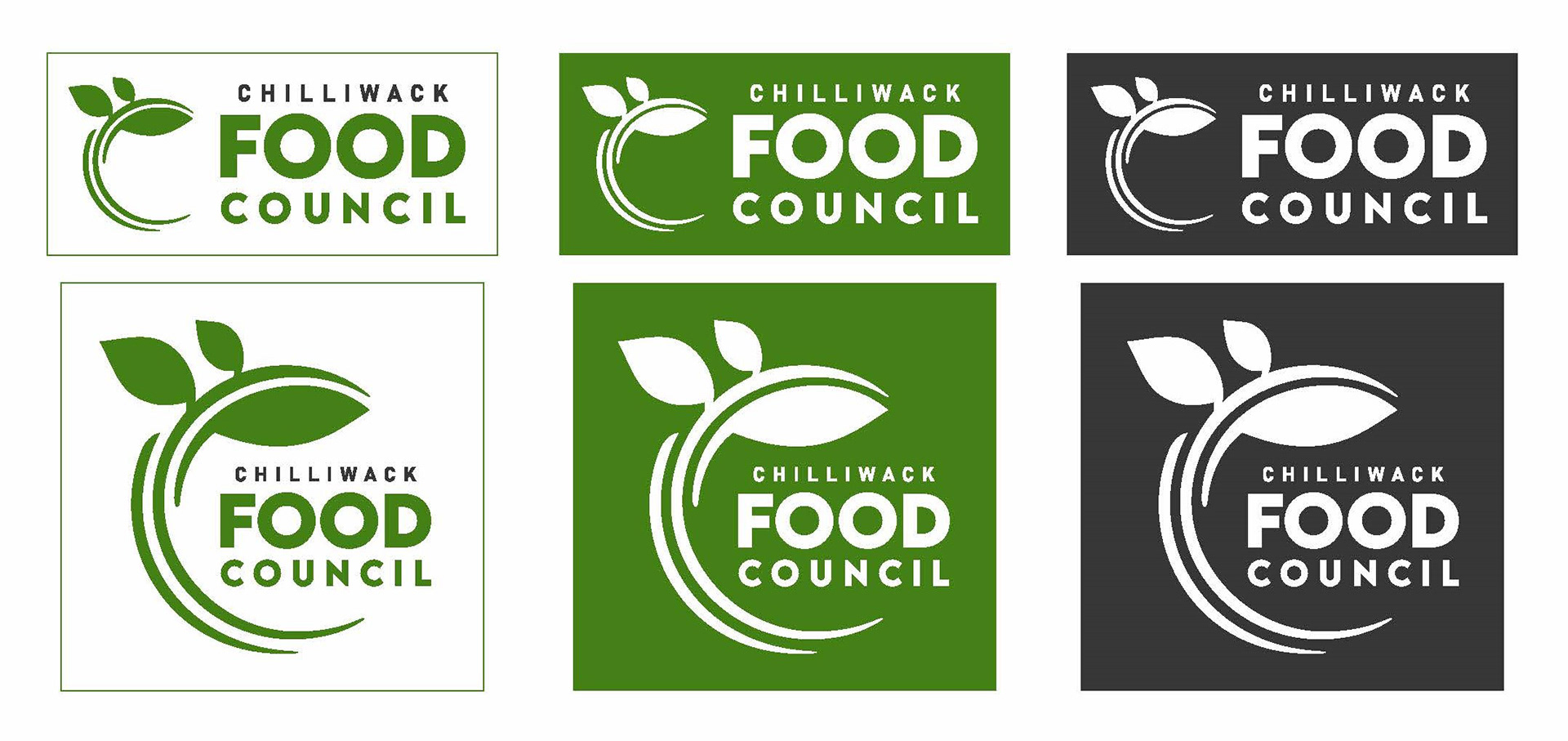Chilliwack Food Council Logo Variations