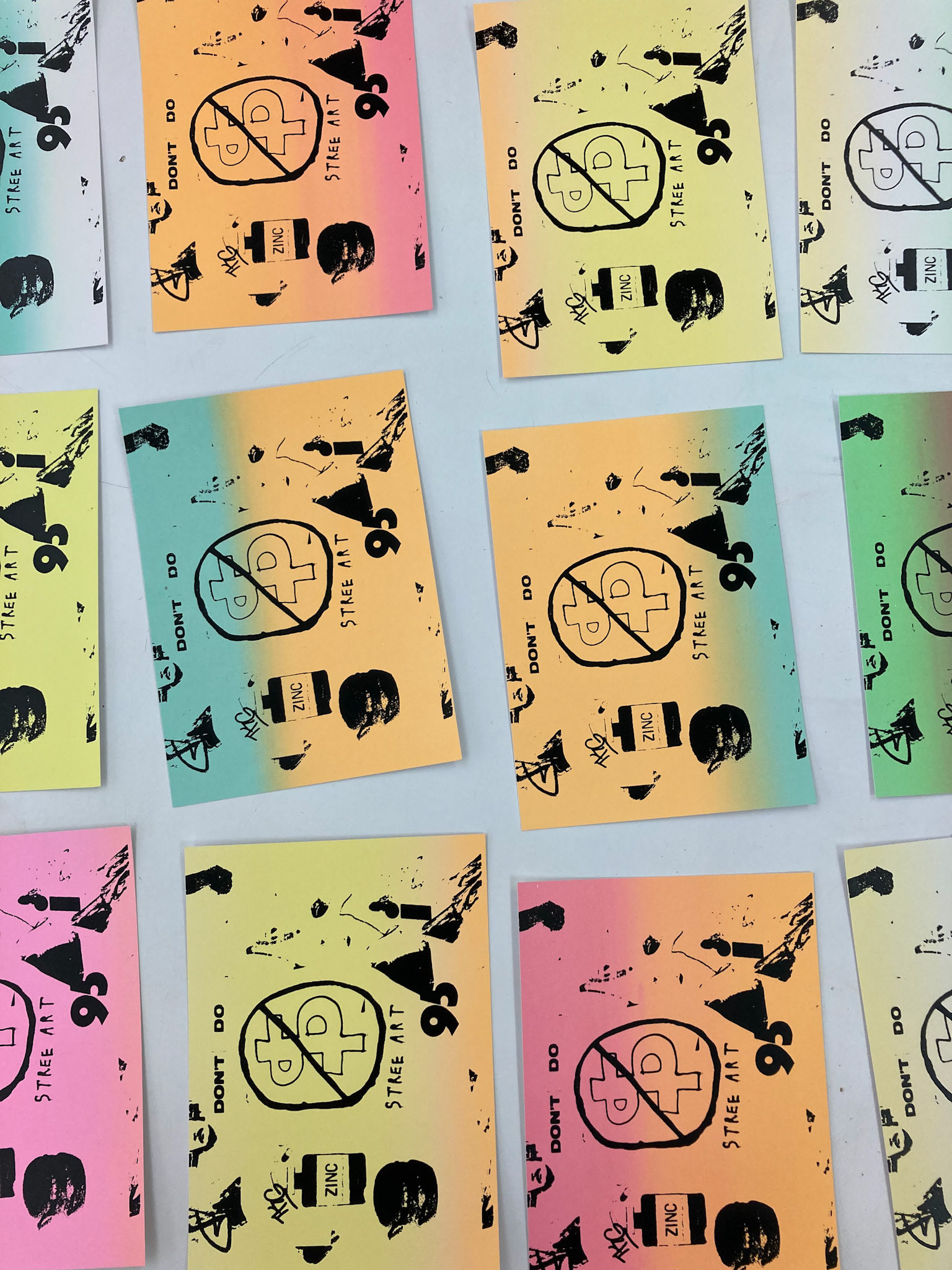 Screen printed editions