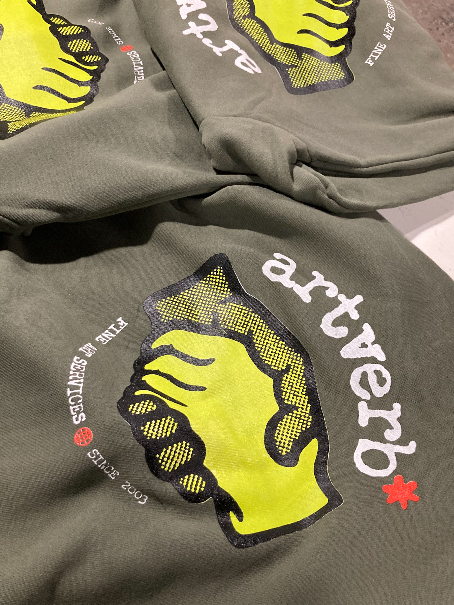 Screen printed apparel