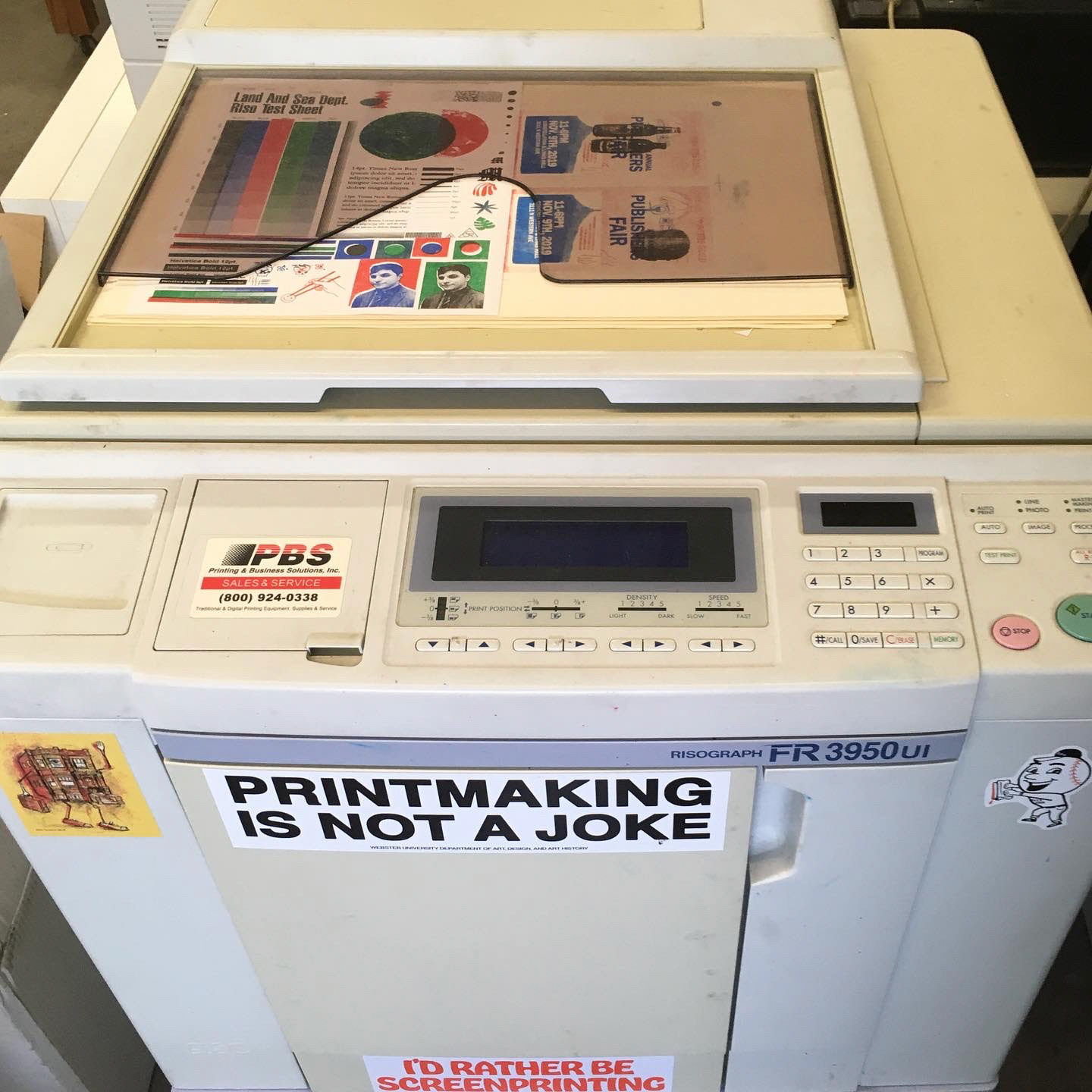 Our Risograph FR machine