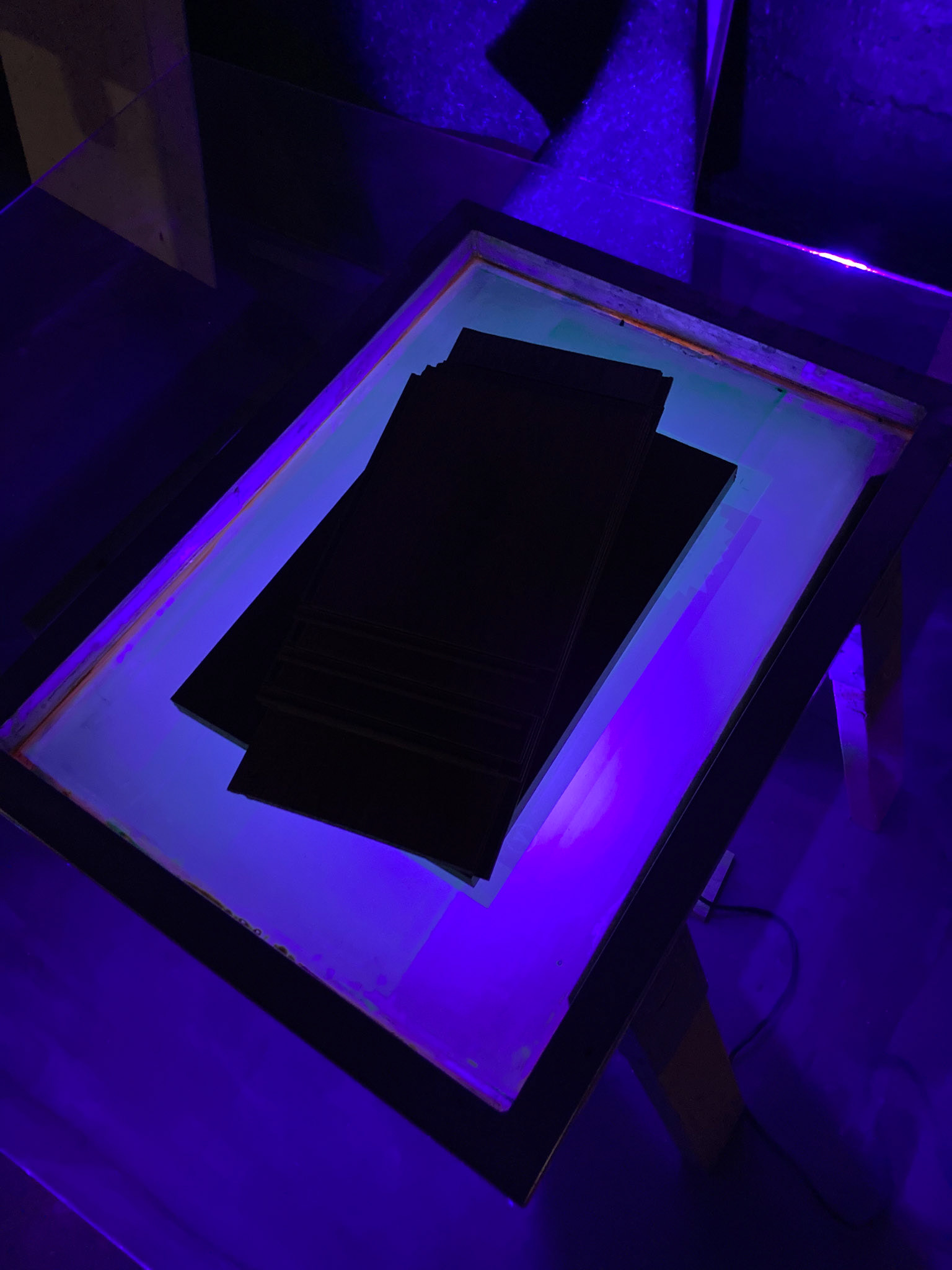 UV screen burning