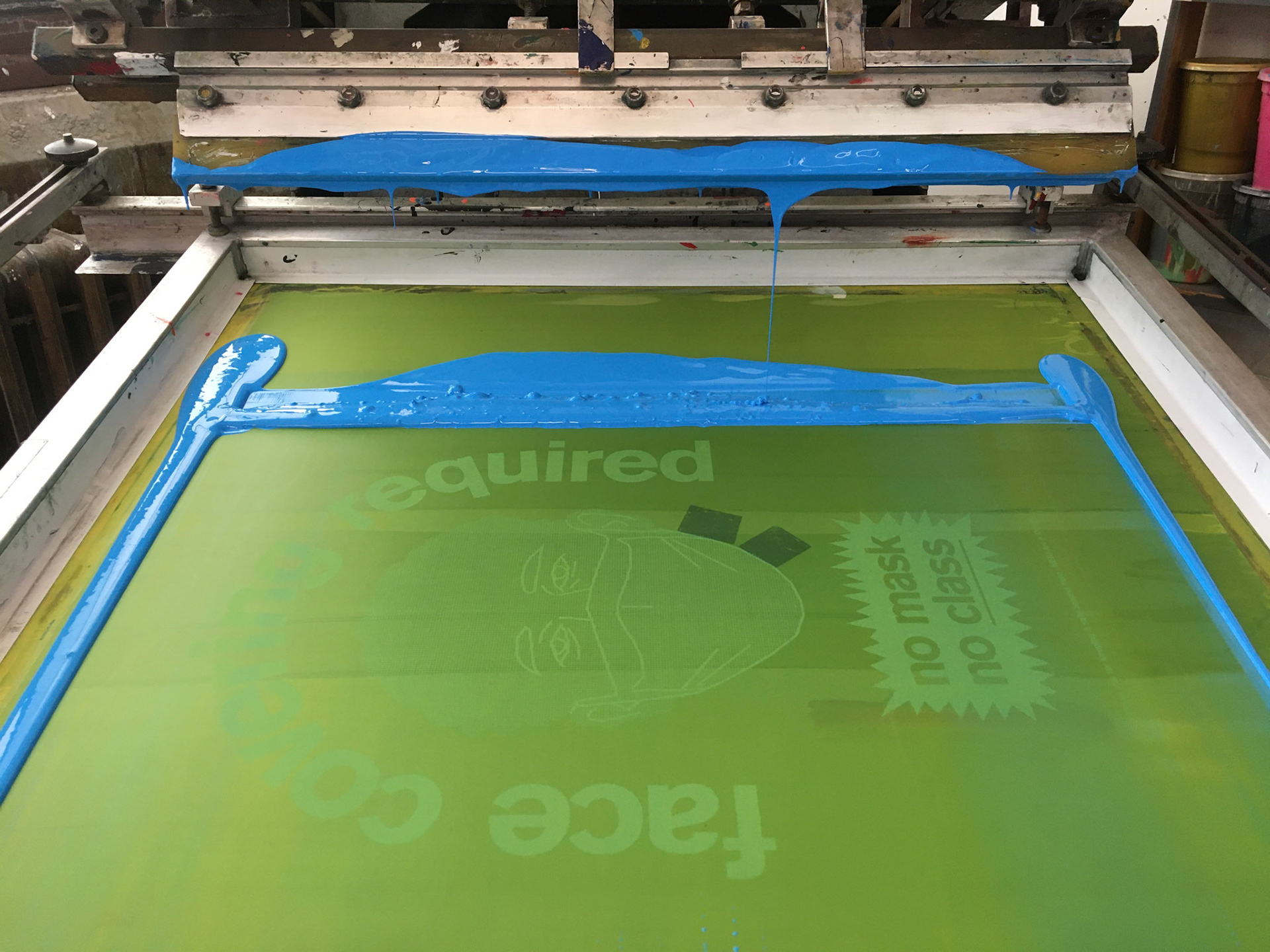 Printing posters on the autopress