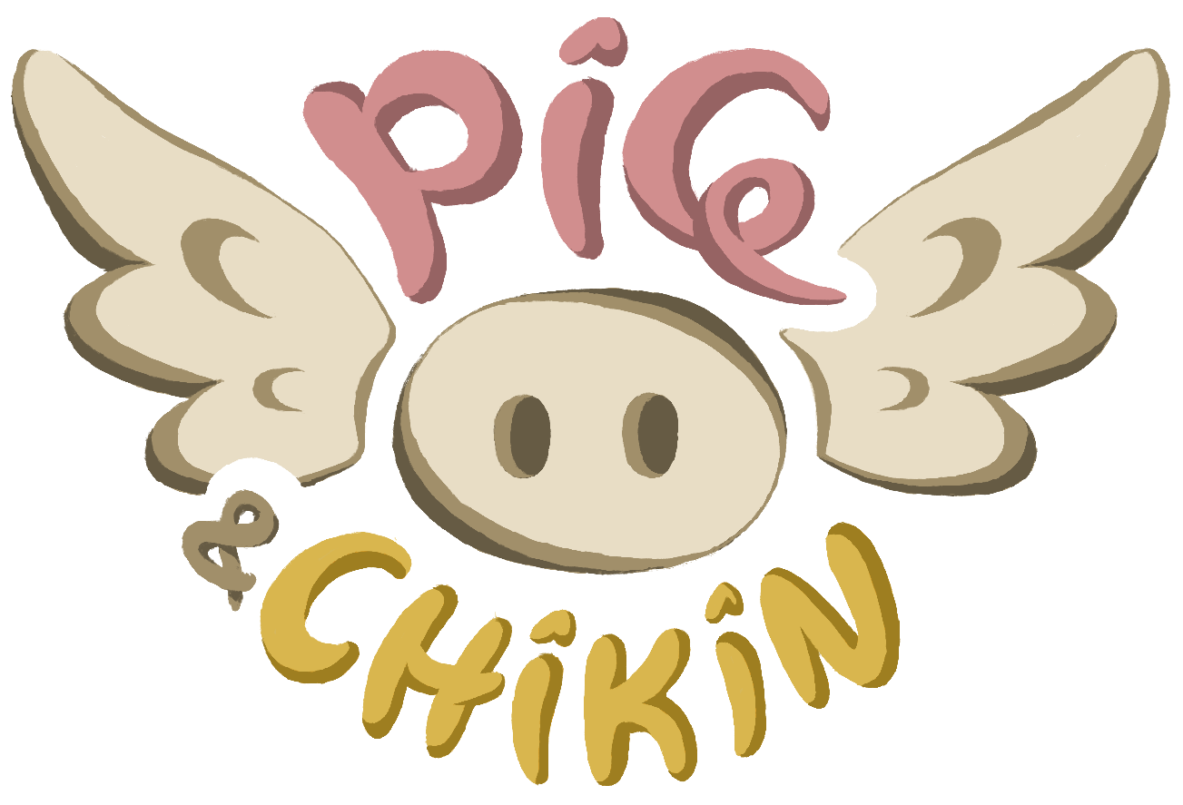 Pig & Chikin's logo - designed in collaboration with another artist