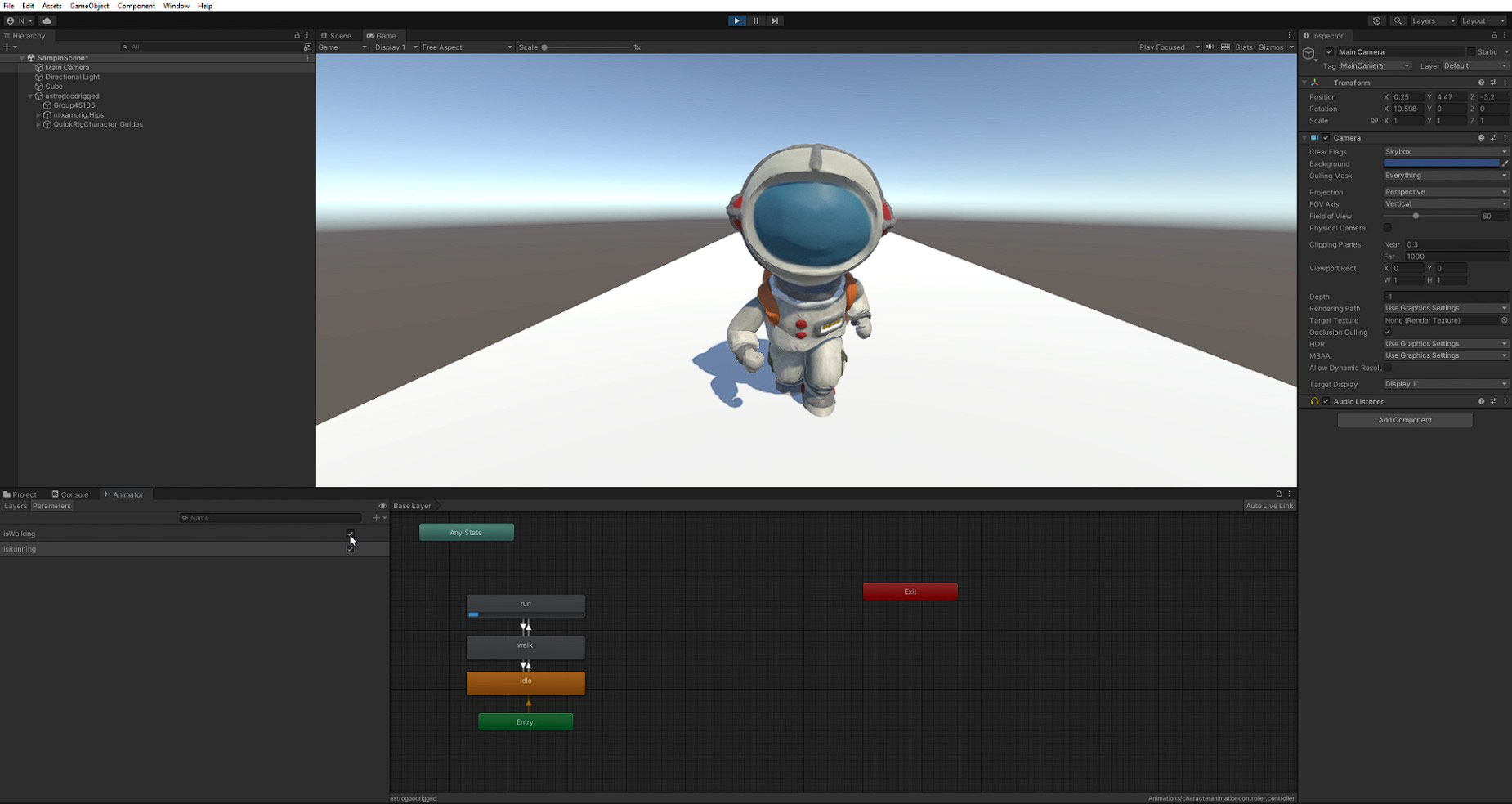 Animating in Unity